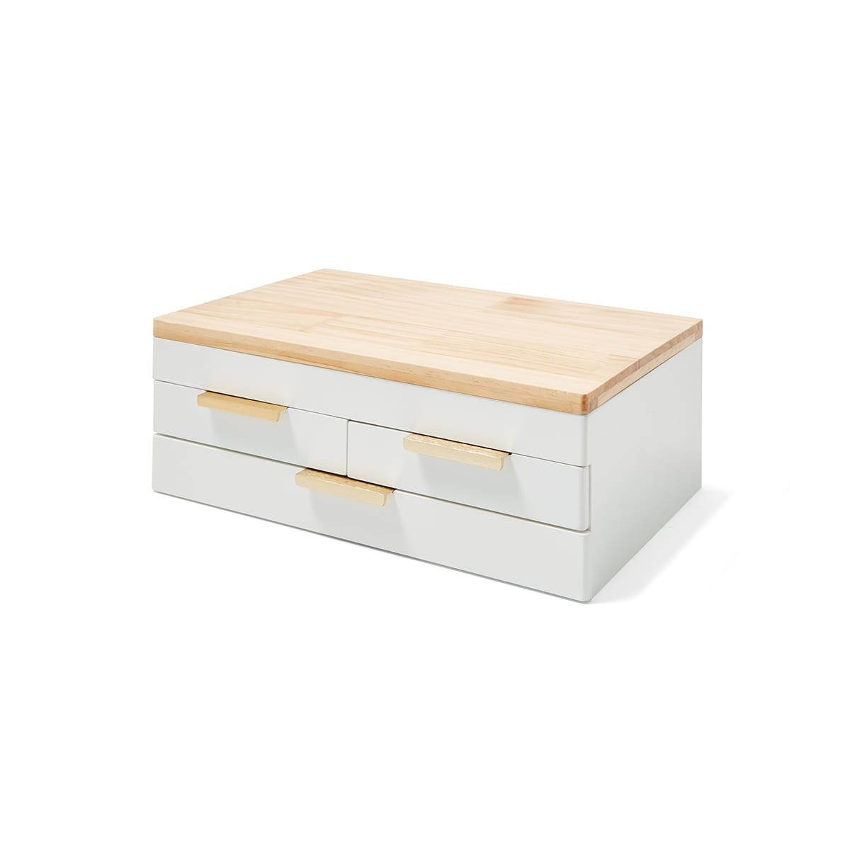 3 Tier Oak Look Jewellery Box Kmart