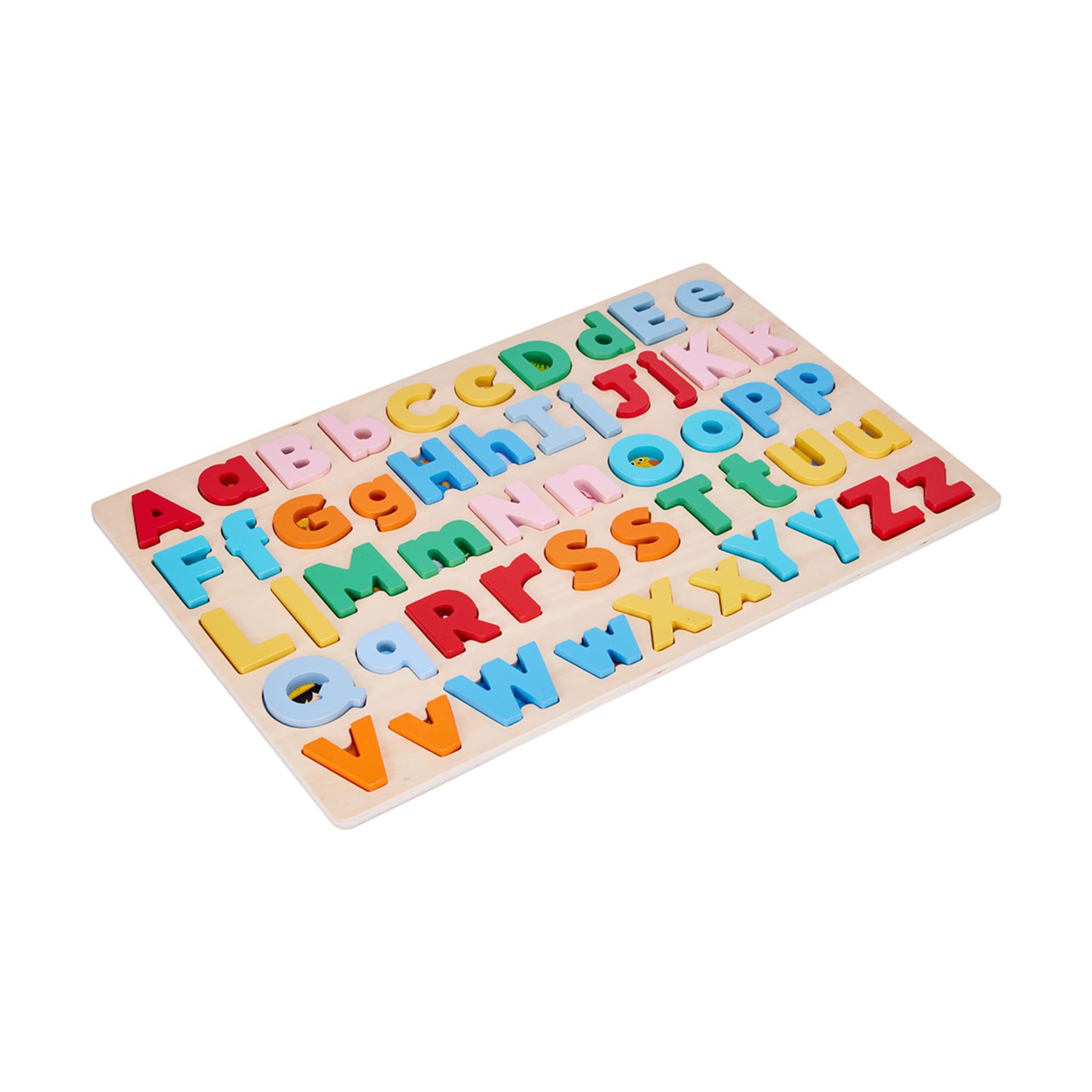 Wooden Lower and Uppercase Puzzle Kmart