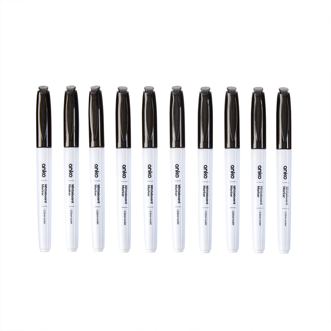 10 Pack Whiteboard Markers Kmart