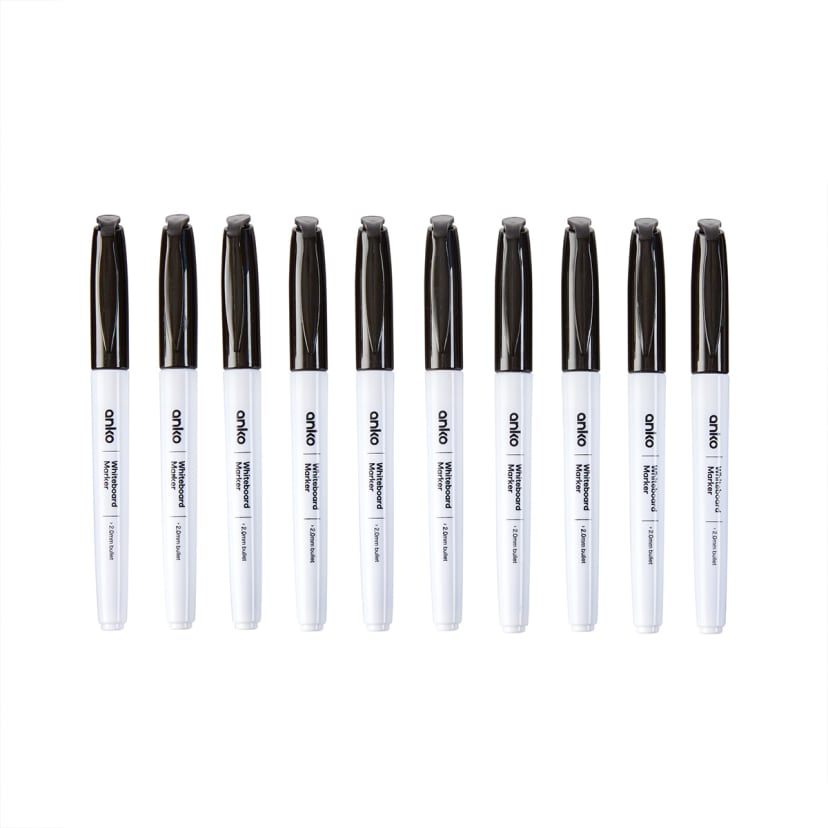 10 Pack Whiteboard Markers Kmart