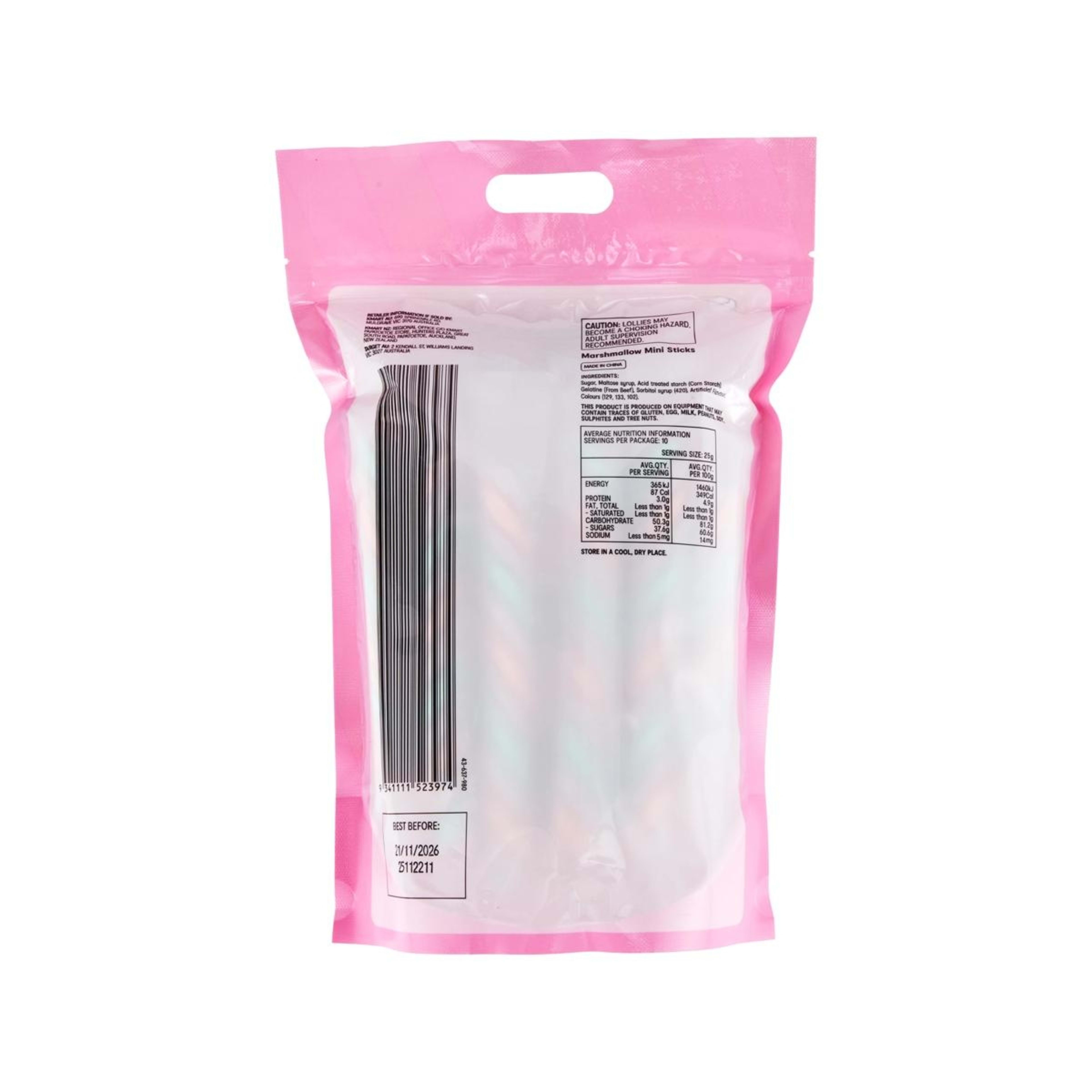 4 Marshmallow Mini Sticks Mega Share Pack 250g, 4 of 4