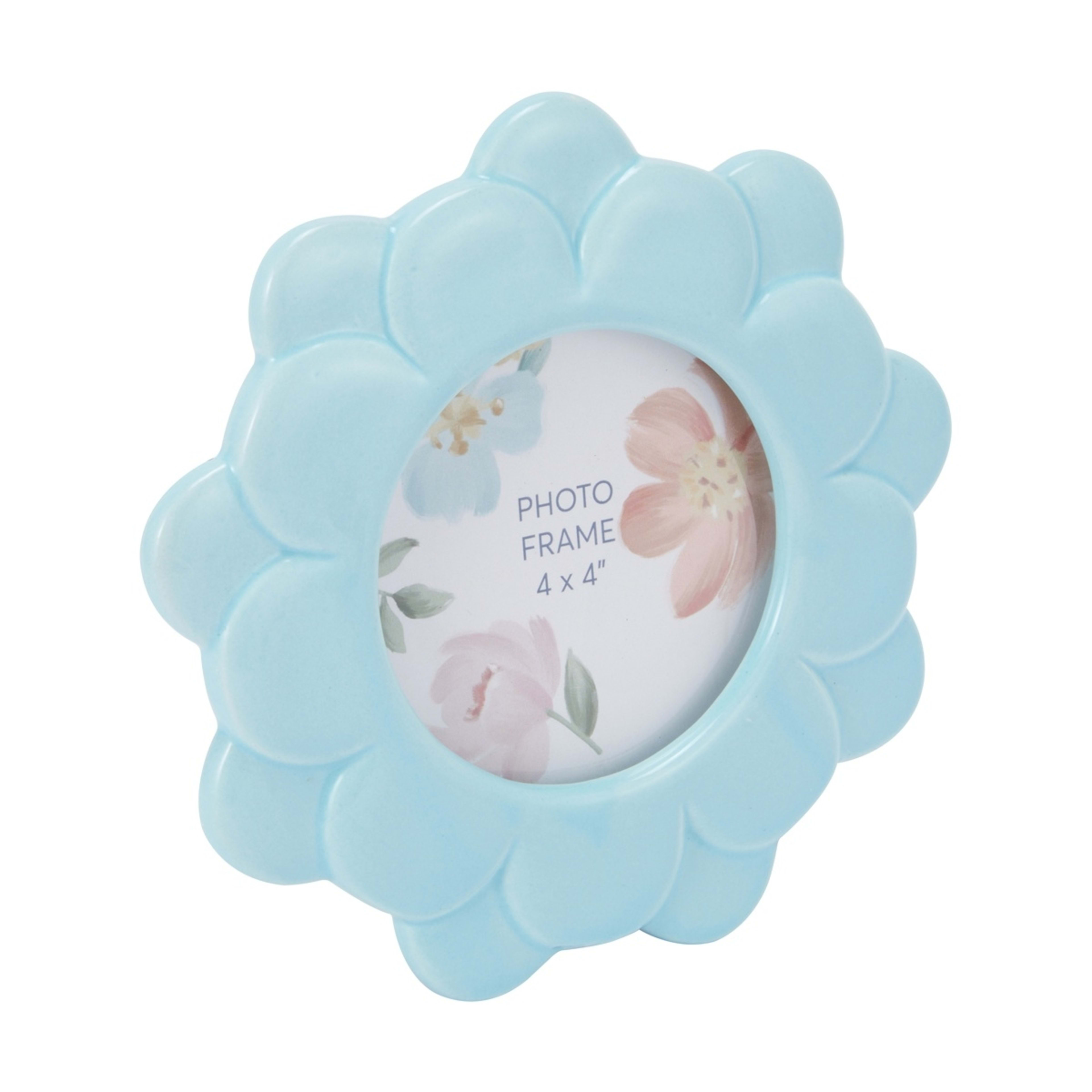 2 4in. x 4in. Flower Frame - Blue, 2 of 5
