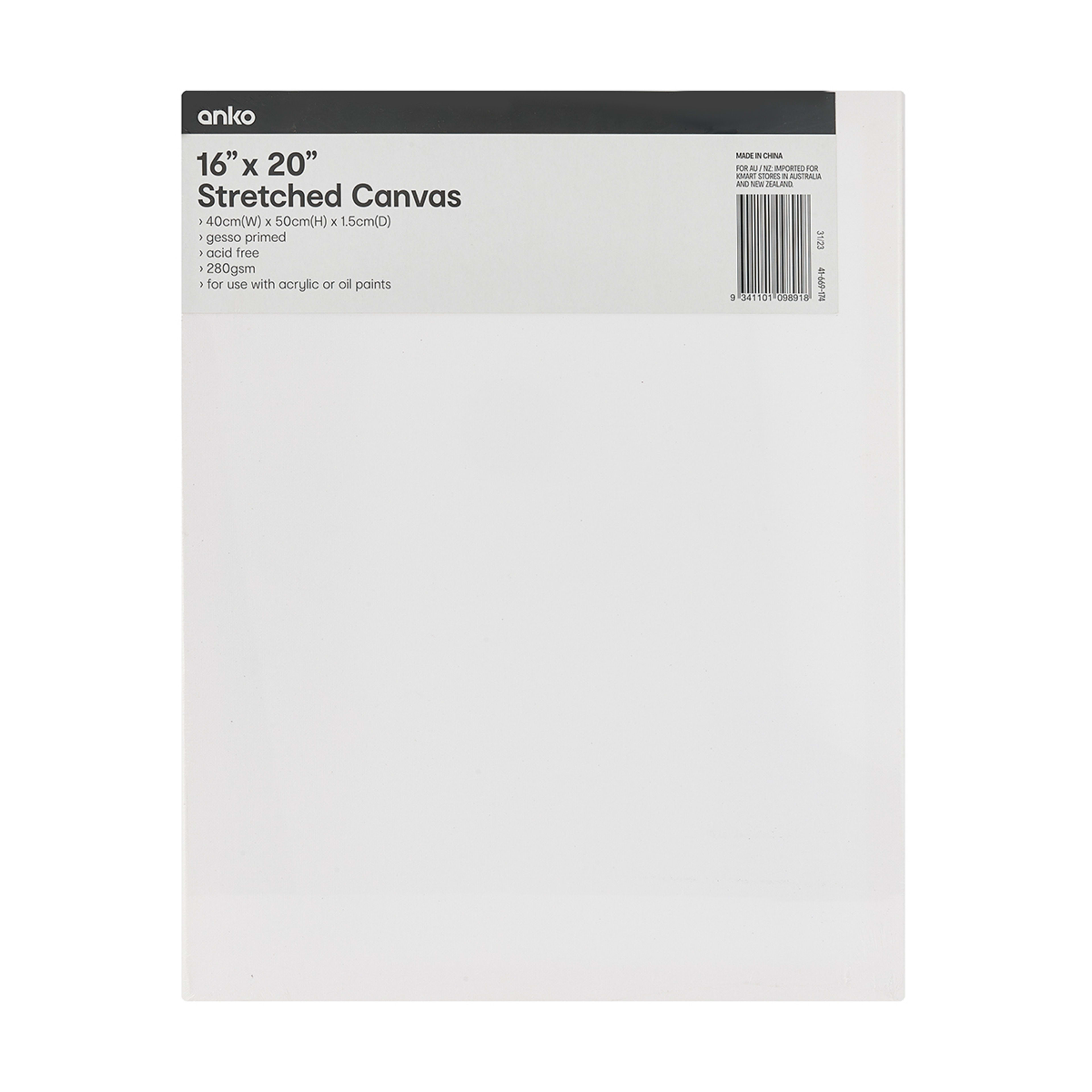 16in. X 20in. Stretch Canvas - Kmart