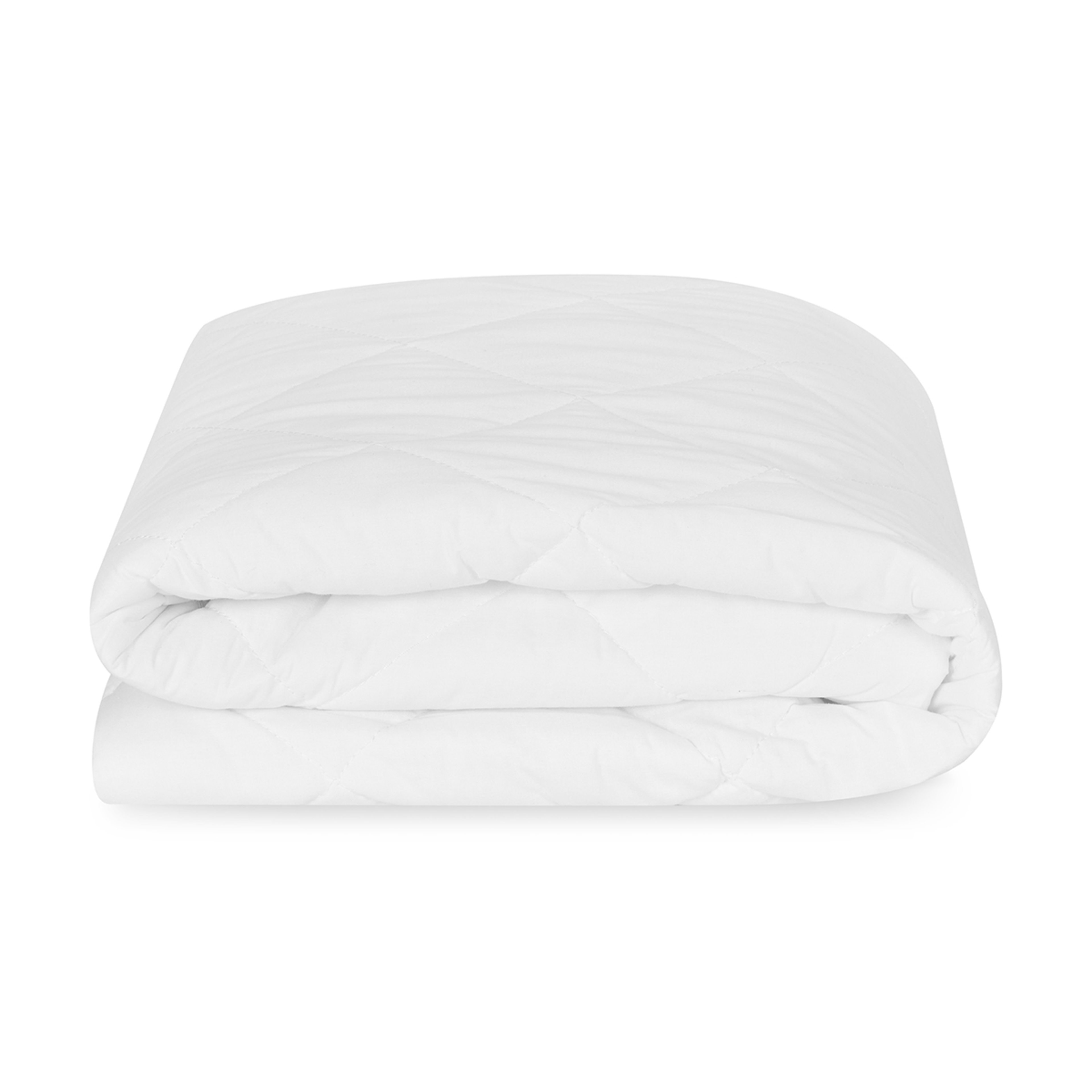 2 Cotton Top Fitted Mattress Protector - Single Bed, White, 2 of 4