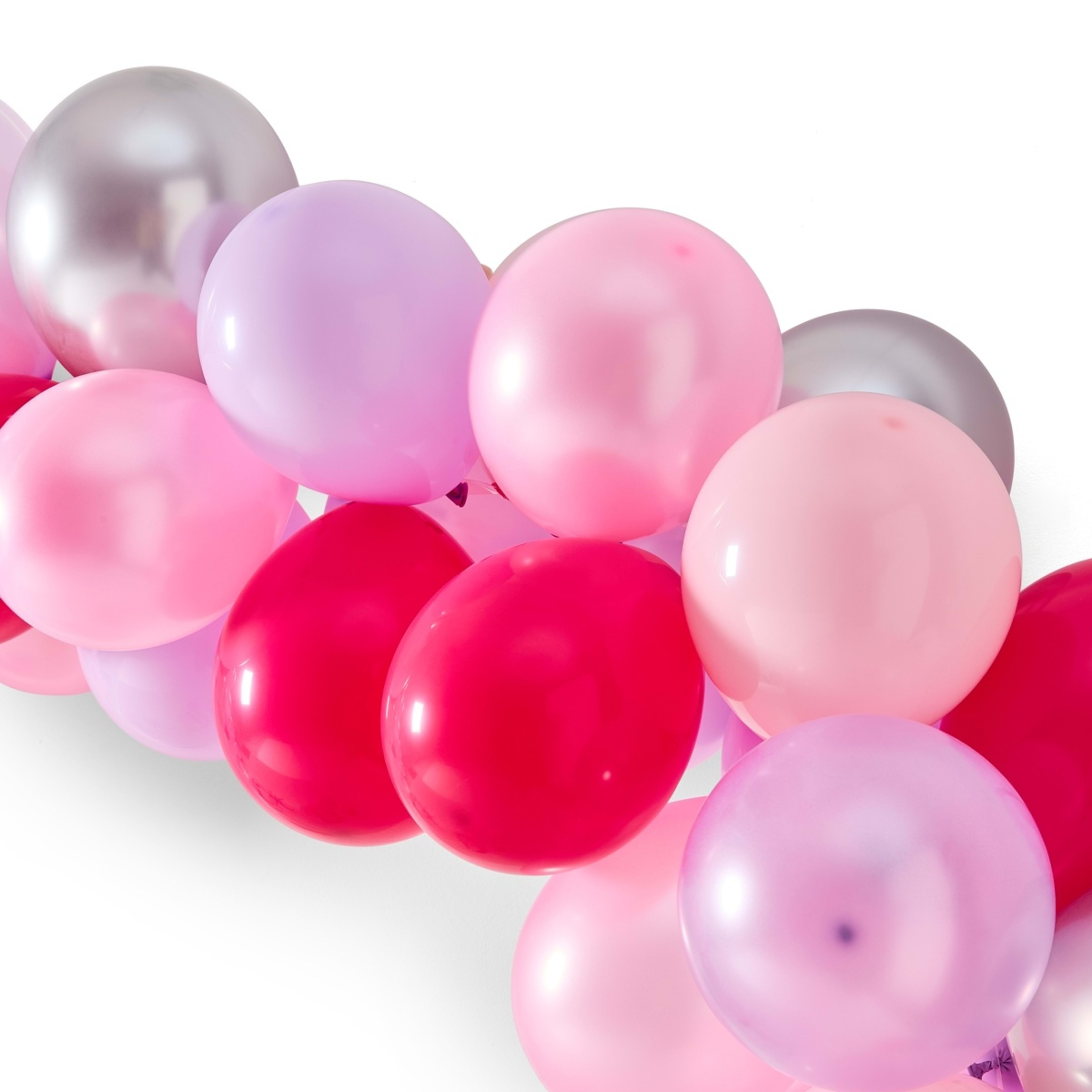 3 77 Piece Pink Disco Balloon Garland, 3 of 6