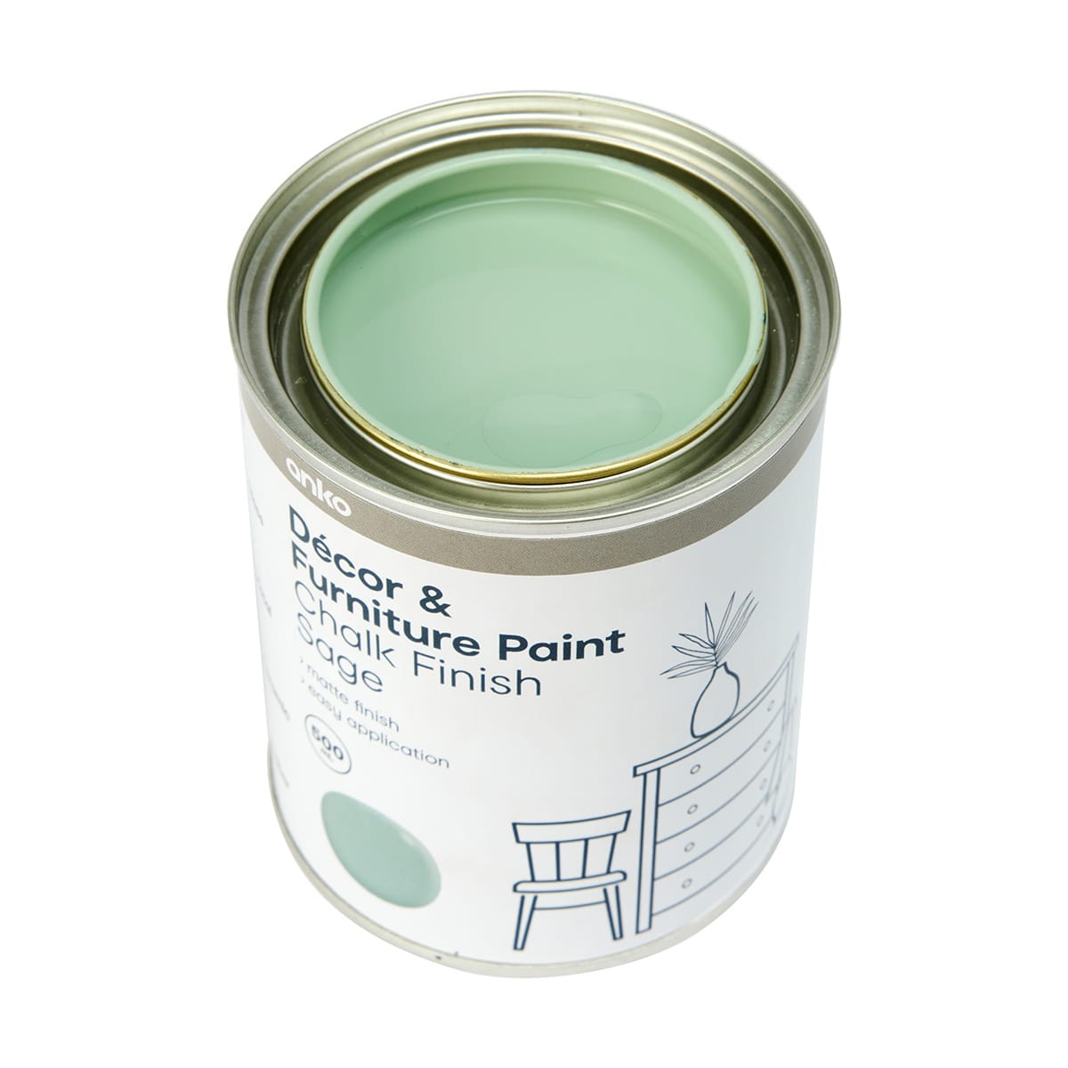 Decor and Furniture Paint Chalk Finish Sage Kmart NZ