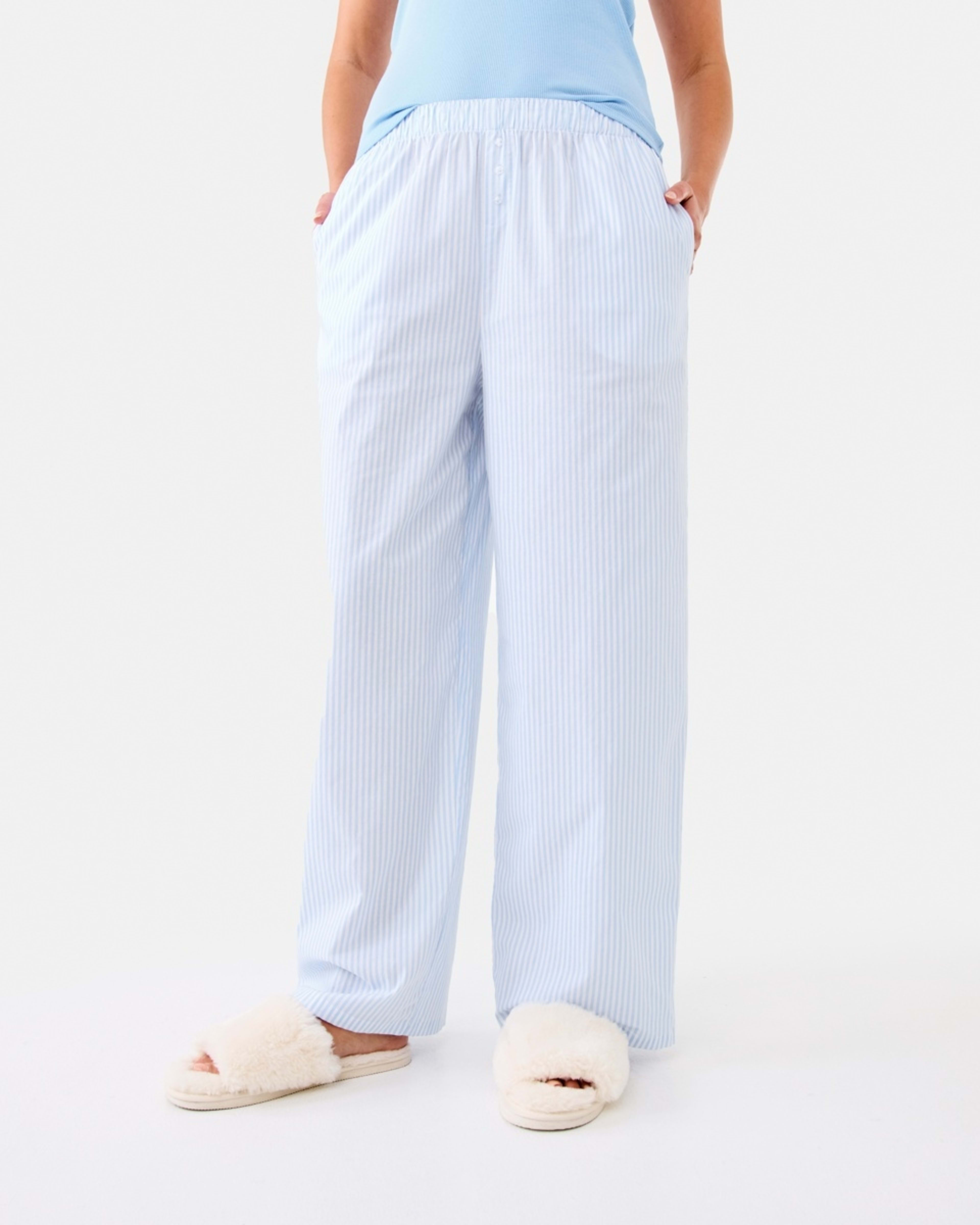 1 Boyfriend Woven Pants Thin Stp B