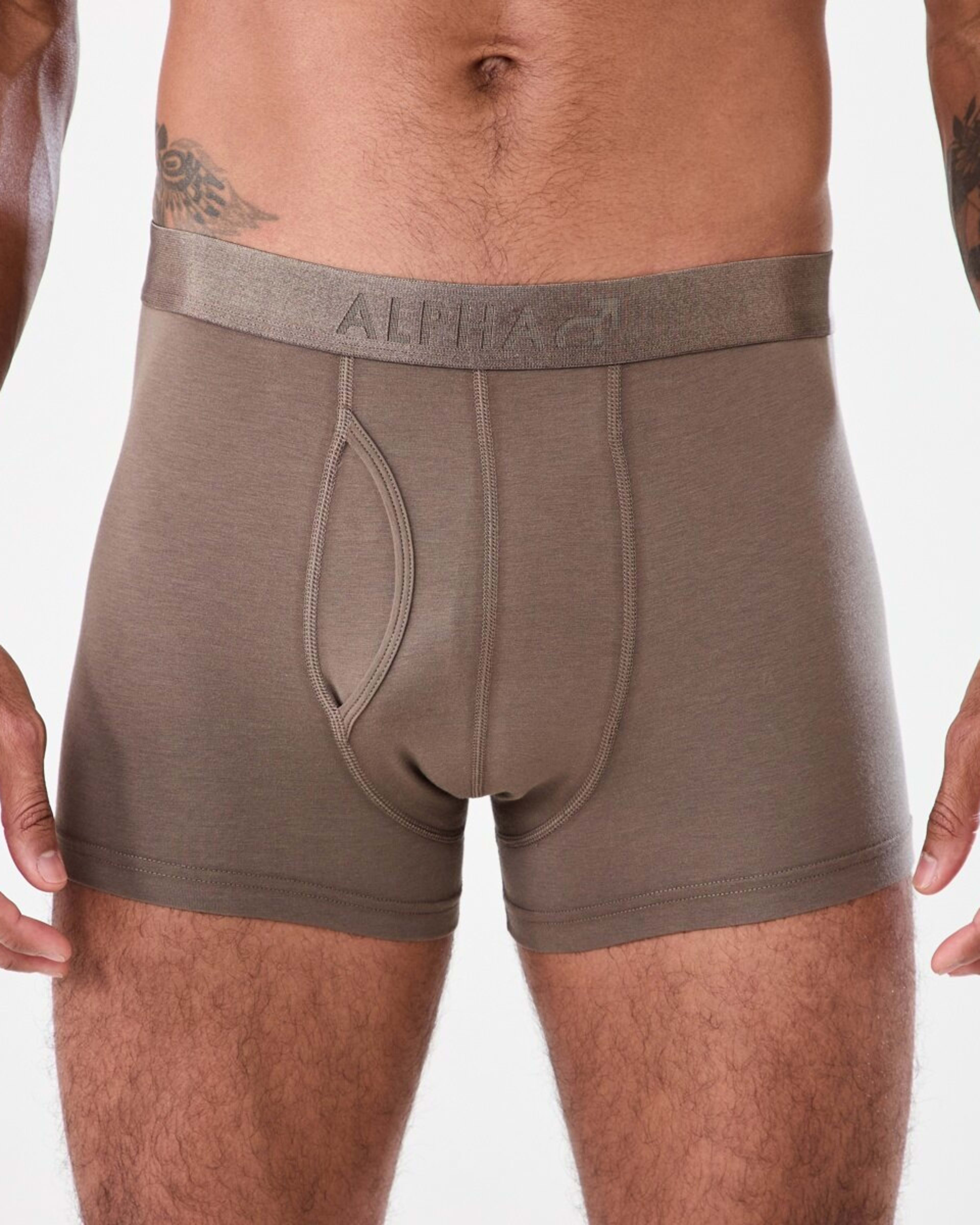 3 3 Pack Cotton Modal Trunks Earth, 3 of 8