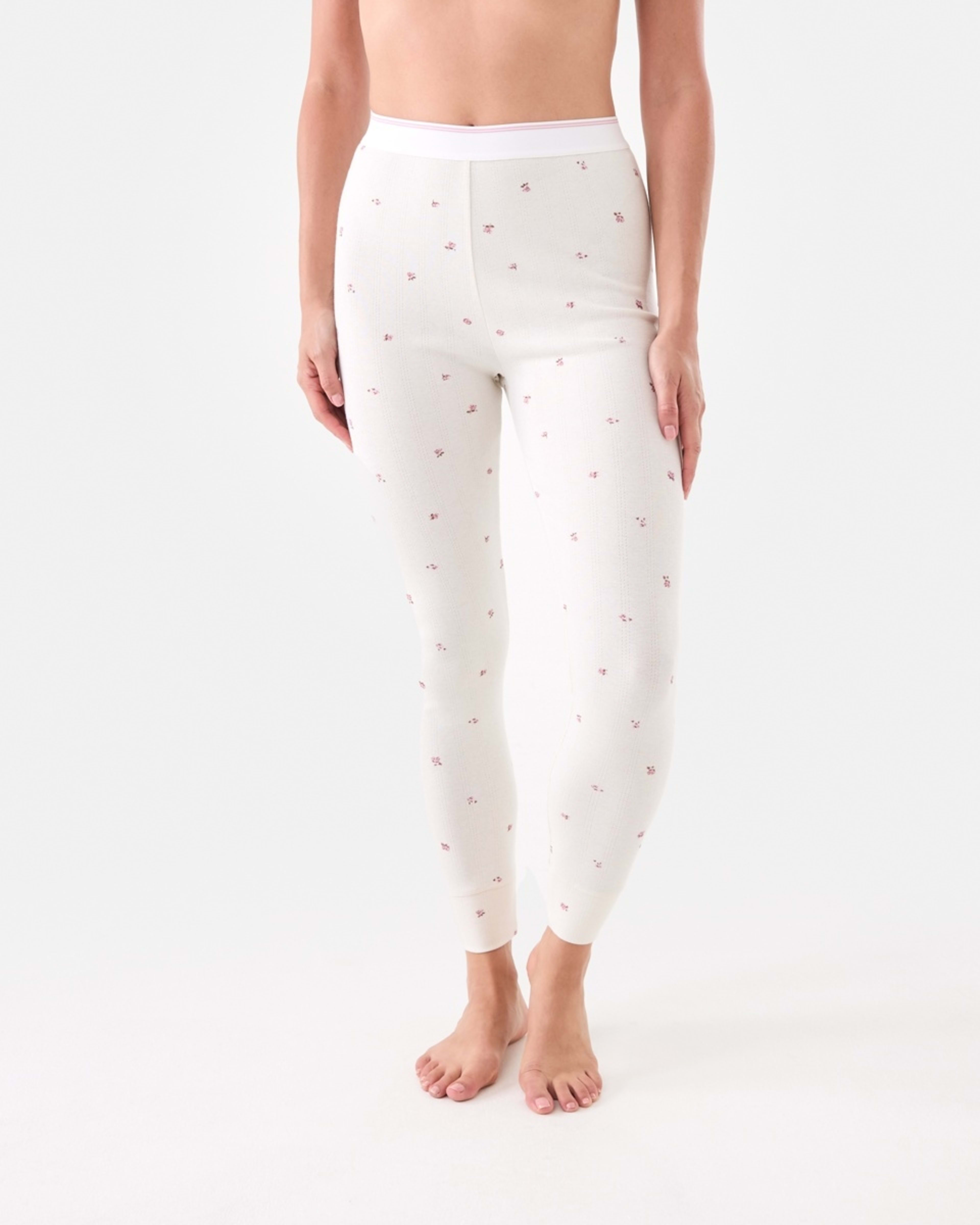 1 Thermal Pointelle Leggings Wntr Ditsy, 1 of 4
