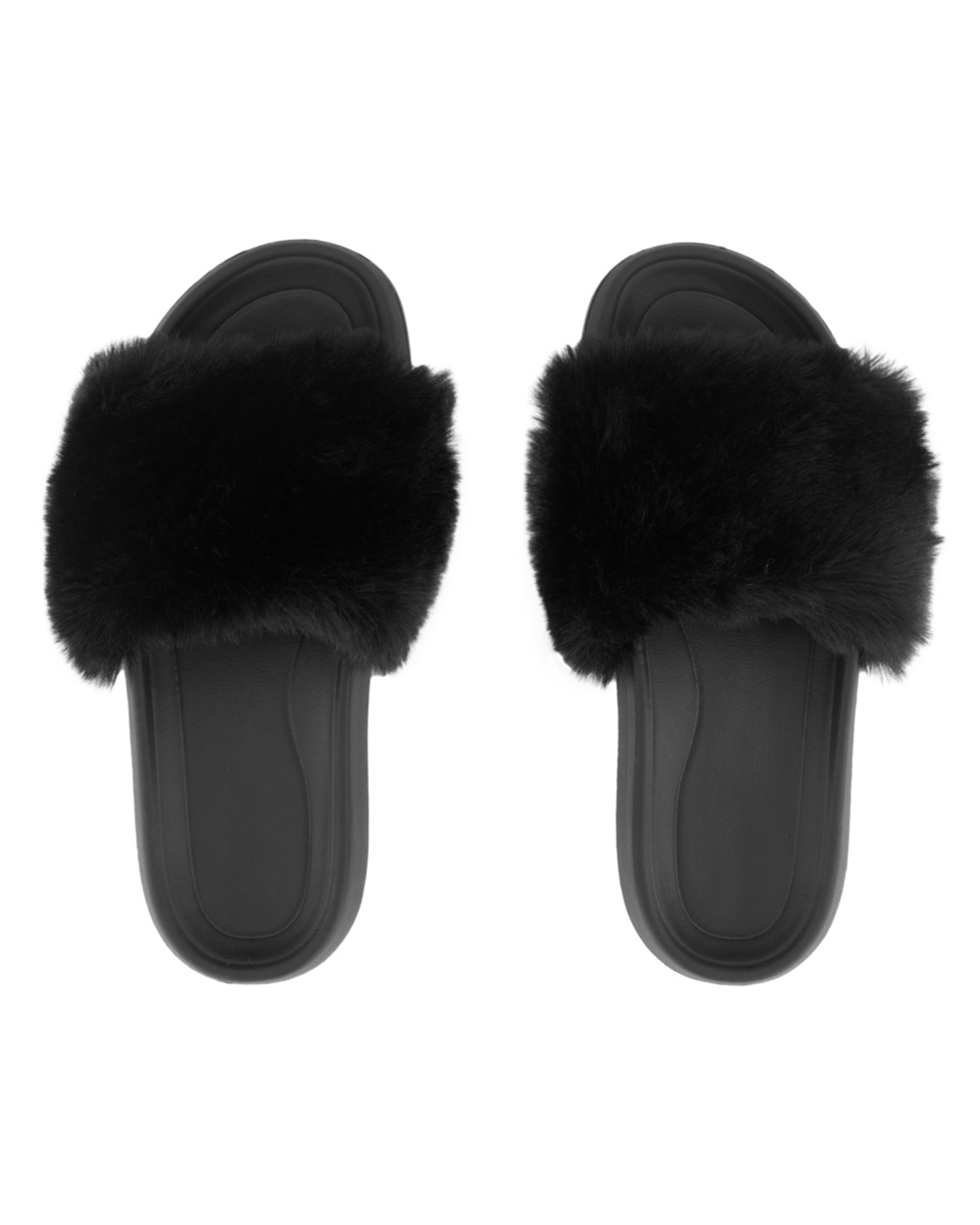 2 One Band Slipper Slides BLACK, 2 of 3