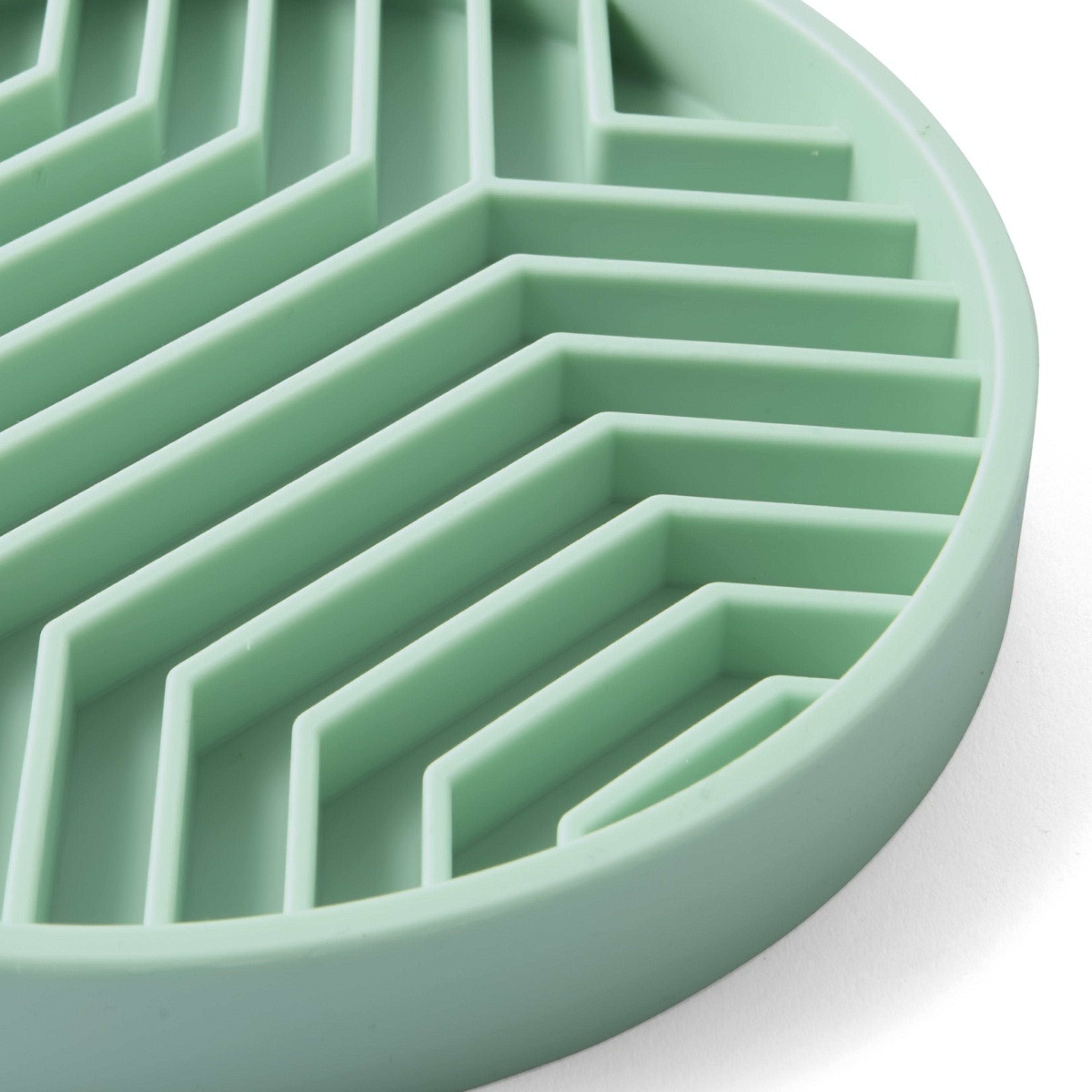 4 Pet Silicone Slow Feed Plate - Teal, 4 of 7