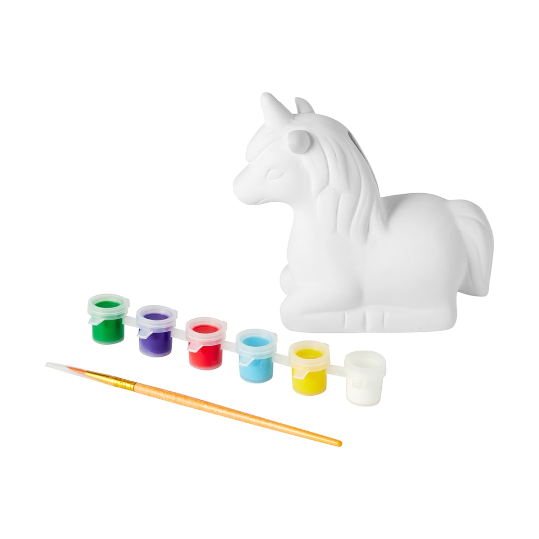 9 Piece Paint Your Own Unicorn Coin Bank Kmart