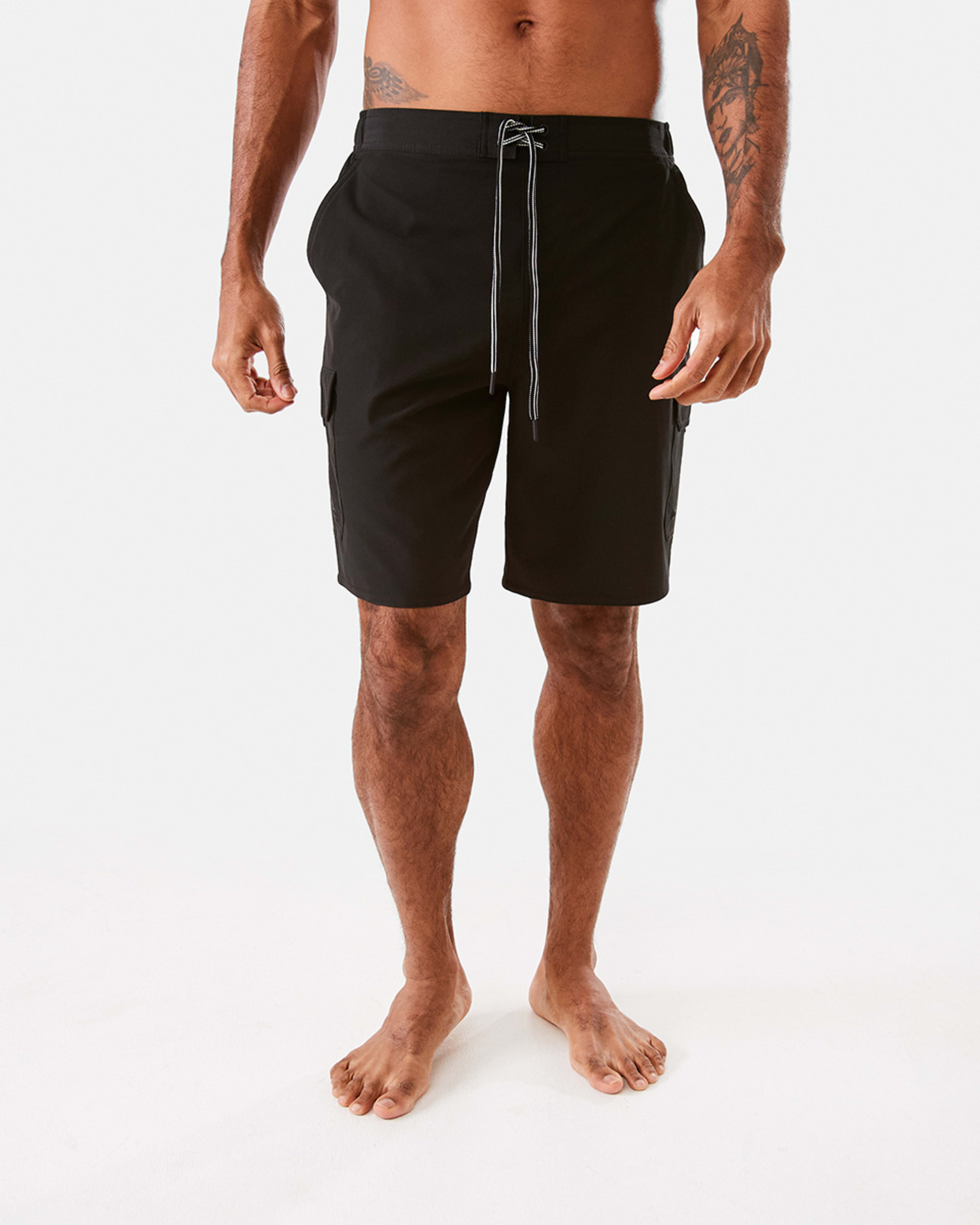 7 Stretch Cargo Boardshorts Black, 7 of 7