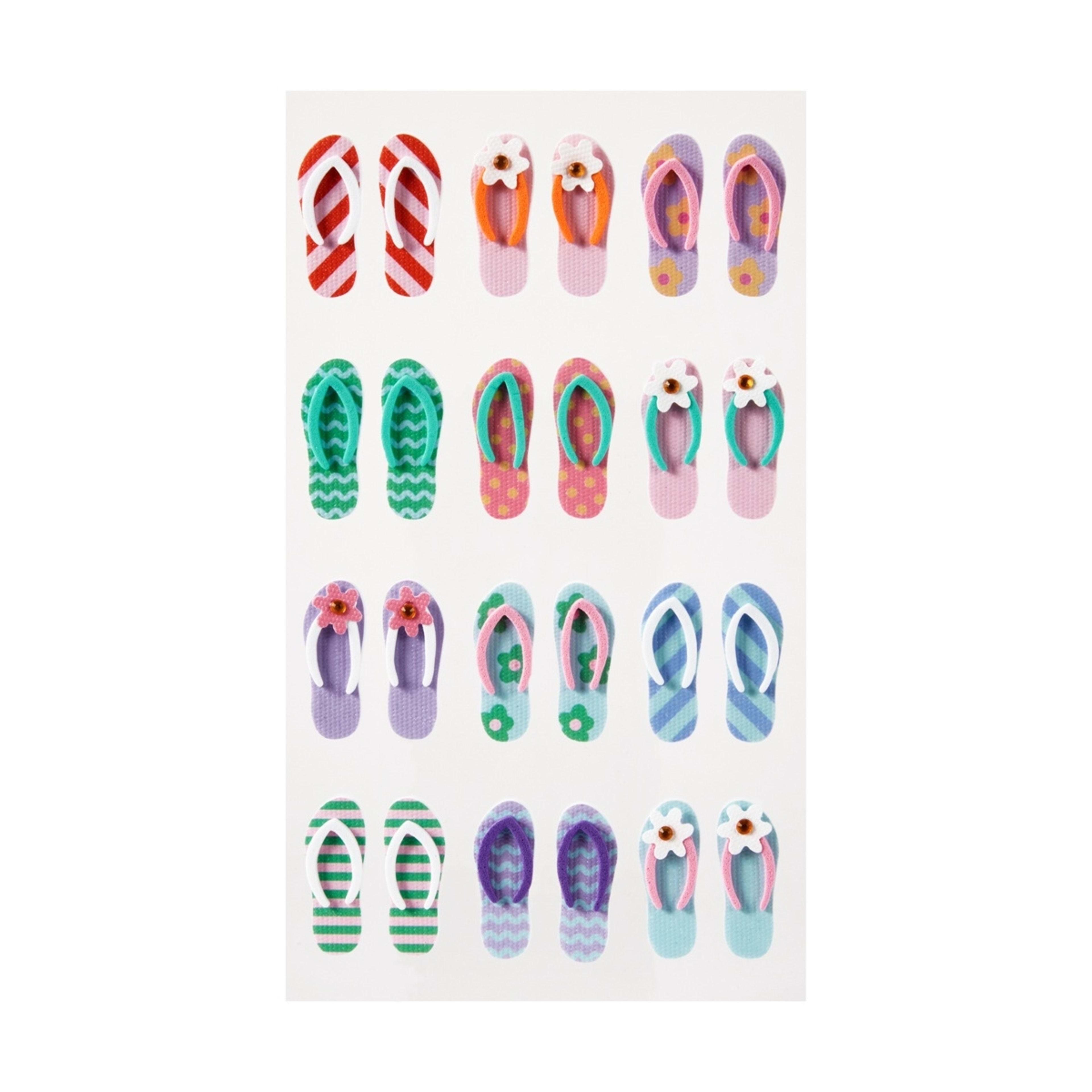 2 3D Stickers - Thongs, 2 of 3