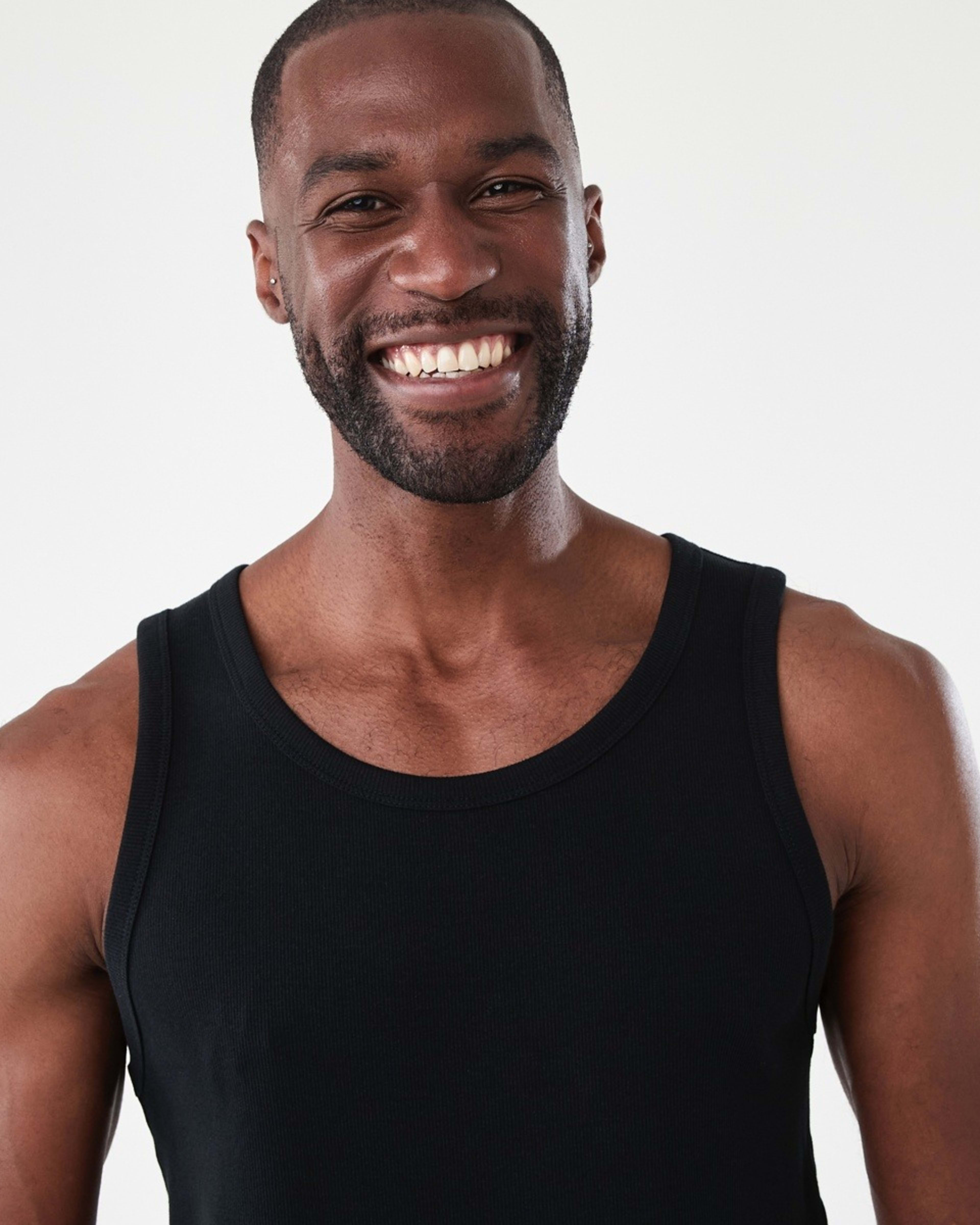 4 Rib Tank BLACK, 4 of 5