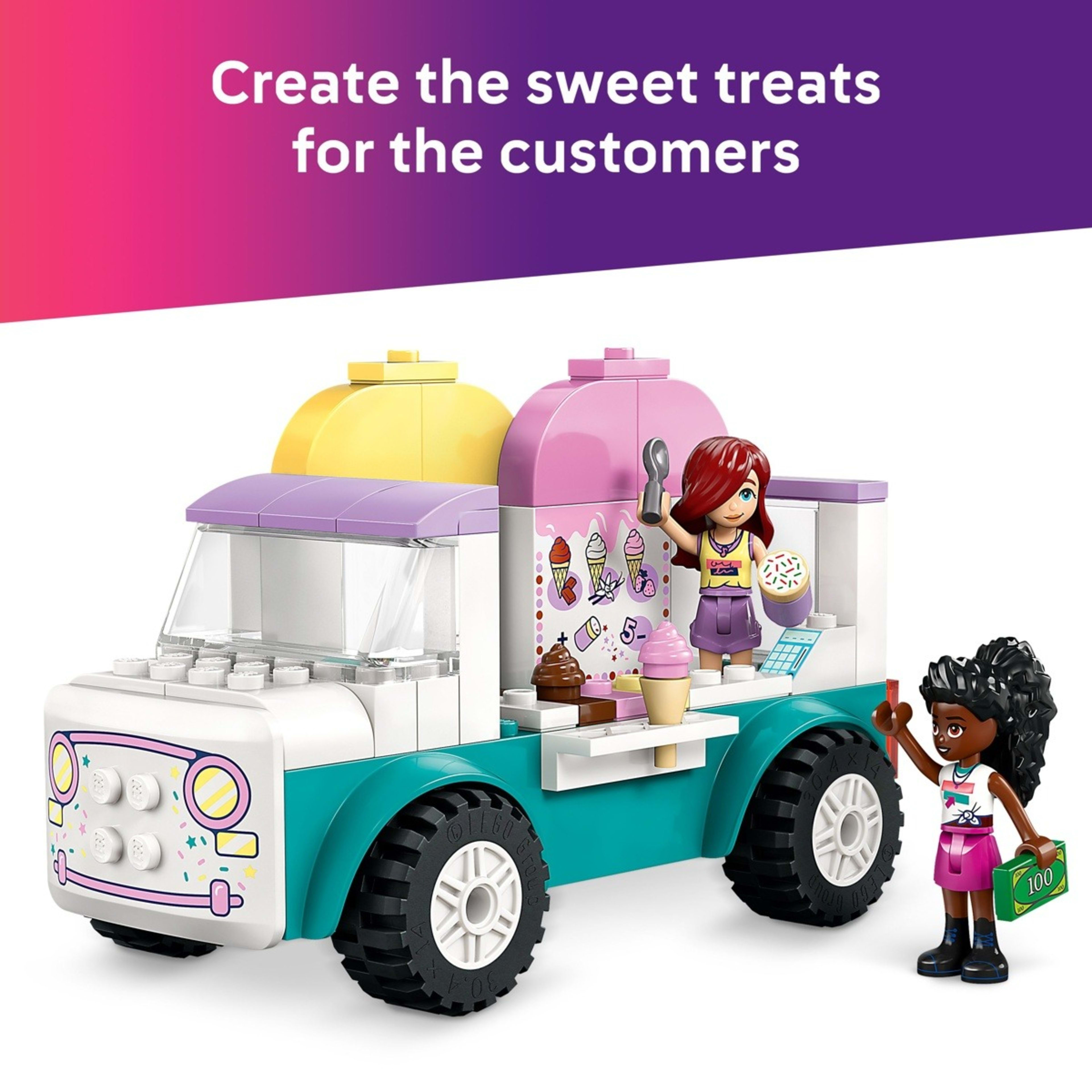 7 LEGO Friends Heartlake City Ice Cream Van 42644, 7 of 9