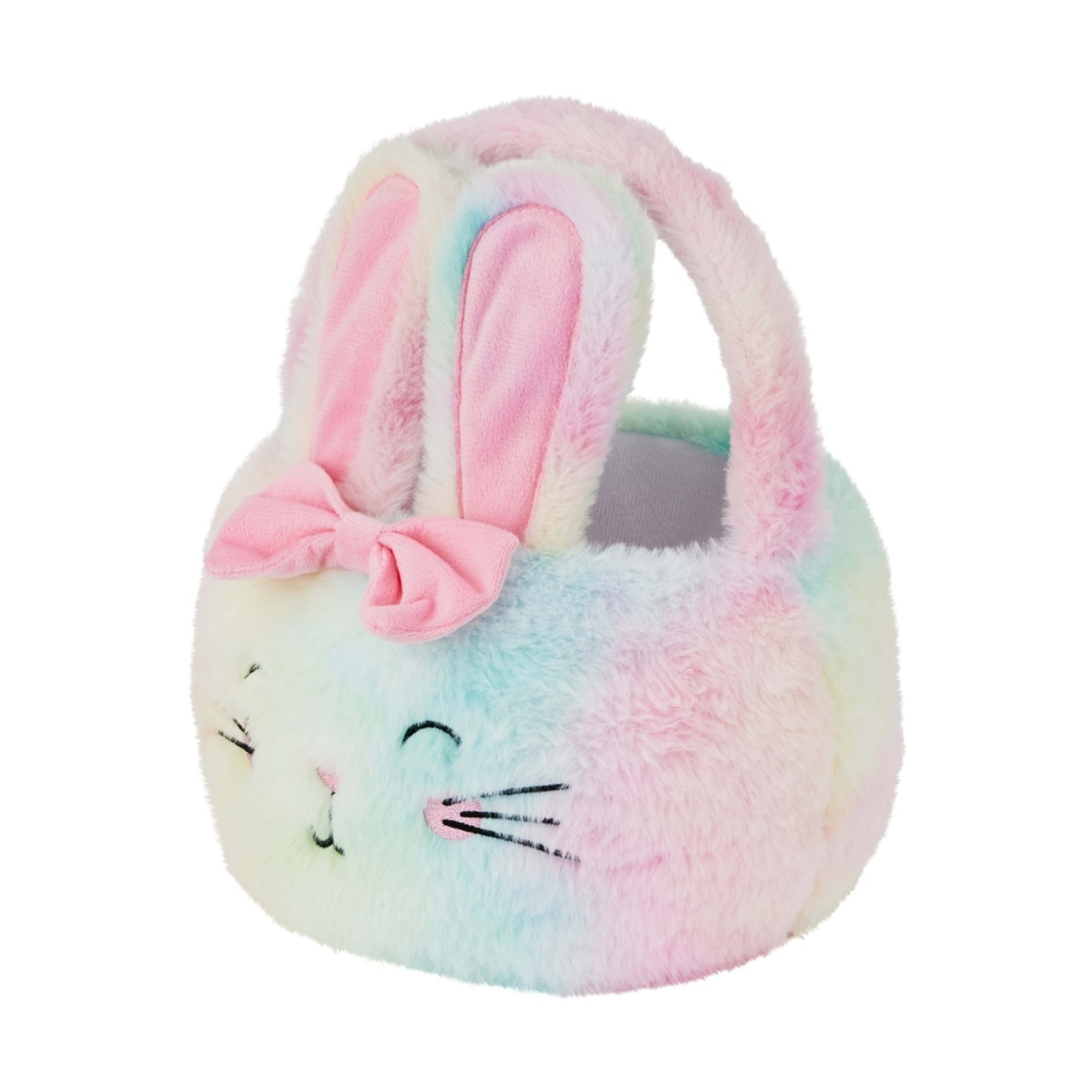 2 Rainbow Plush Bunny Basket, 2 of 5