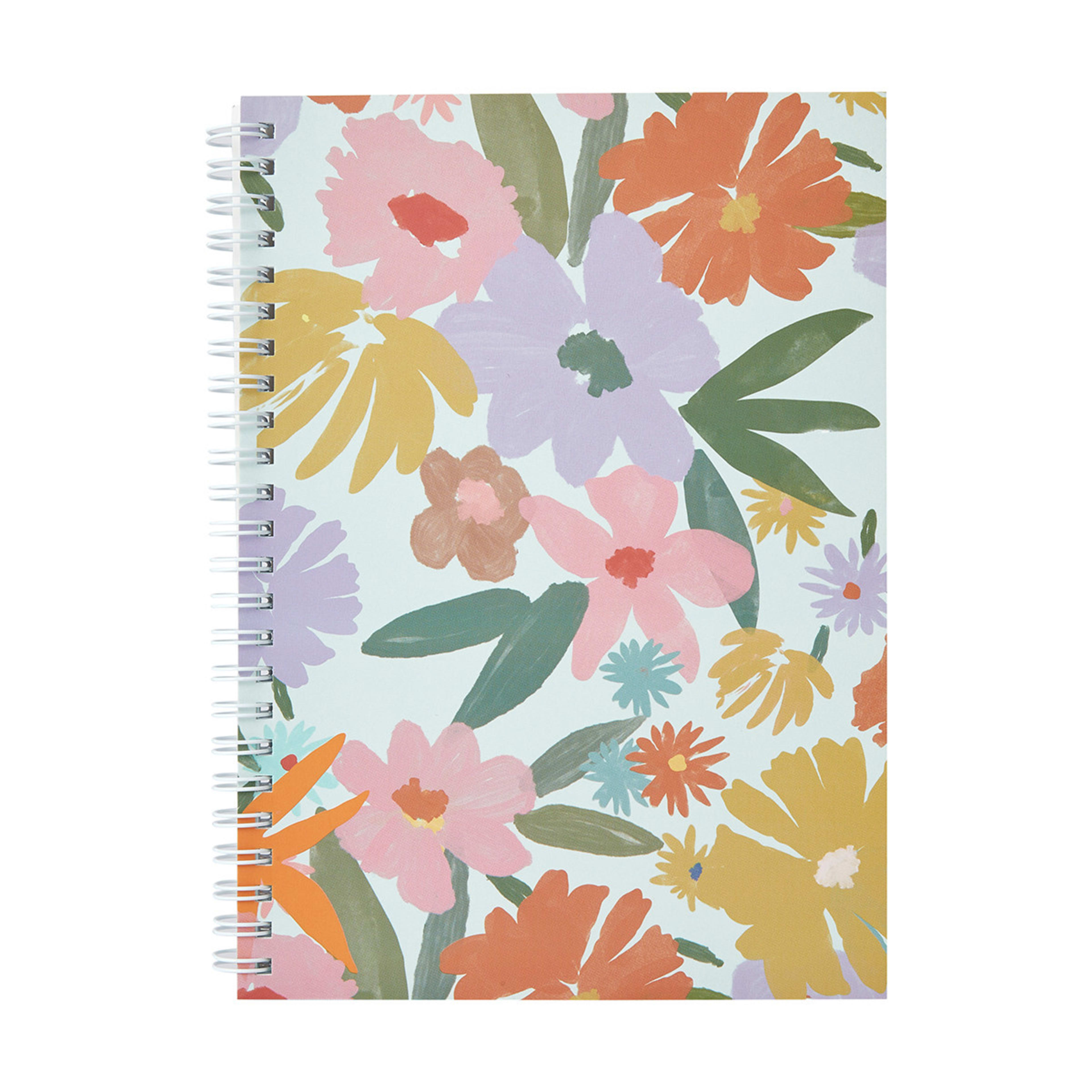 A5 Spiral Notebook Floral Kmart
