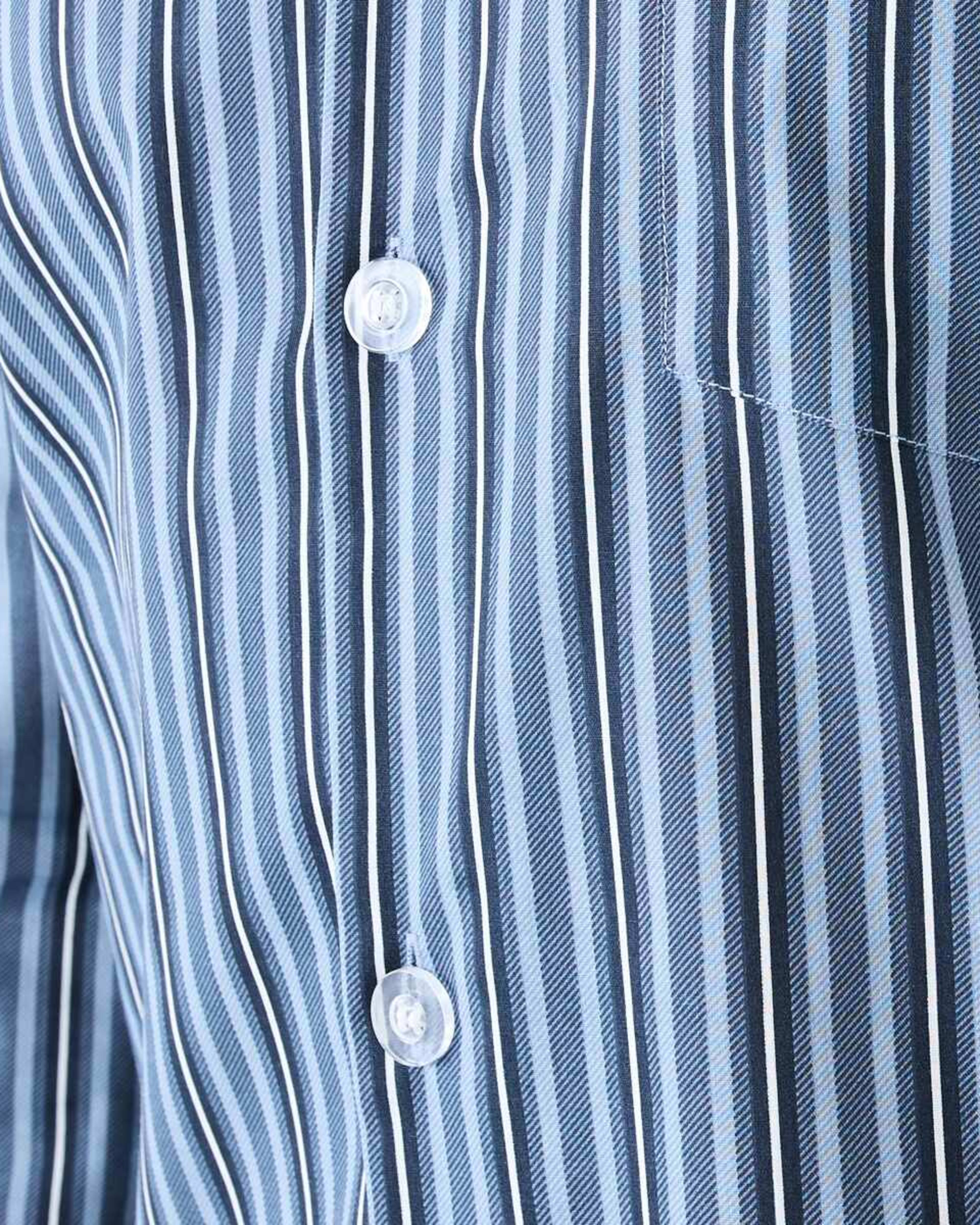 6 Long Leg Woven Pyjama Set TIDAL STRIPE, 6 of 7