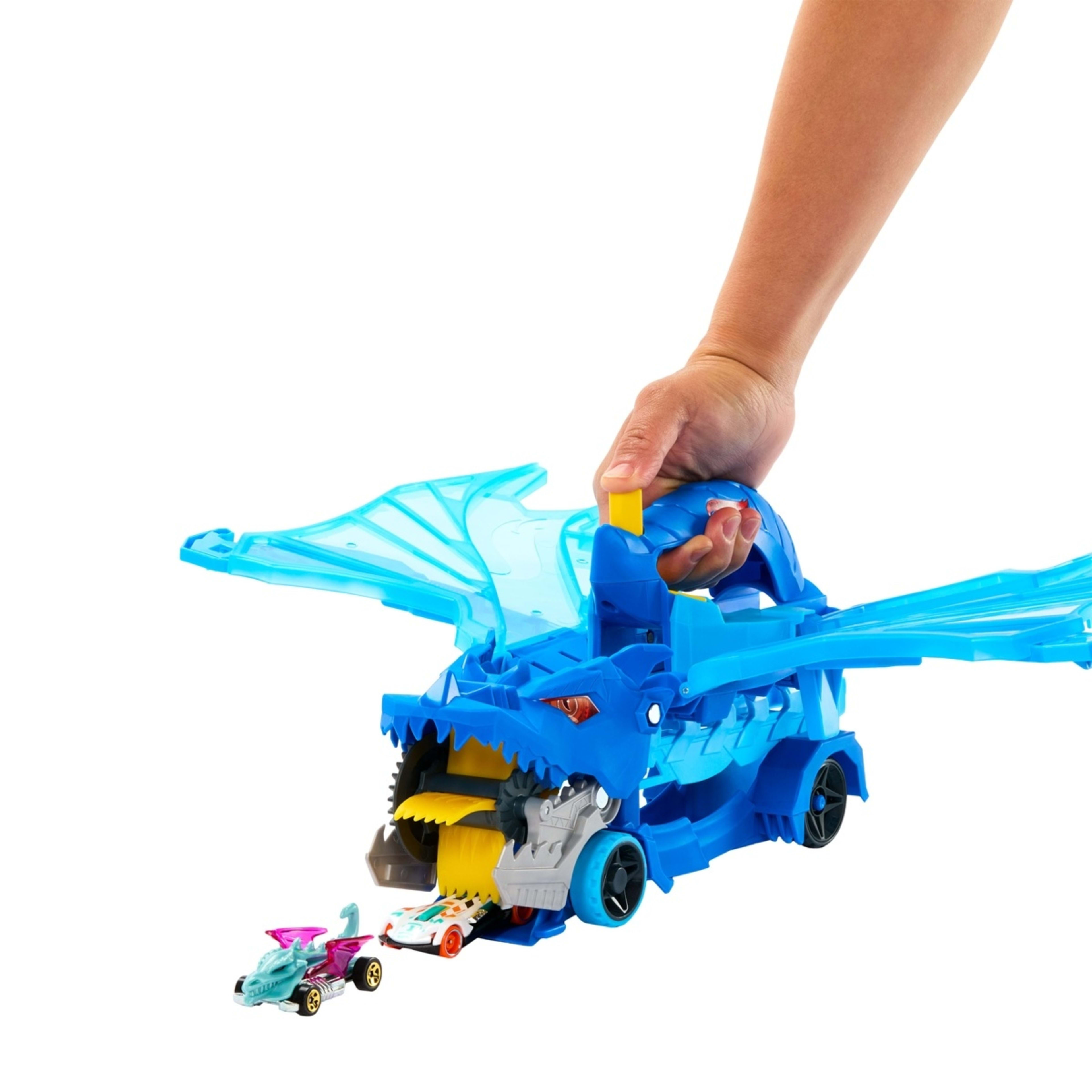 6 Hot Wheels City Ultimate Dual Dragon Transporter Toy, 6 of 6