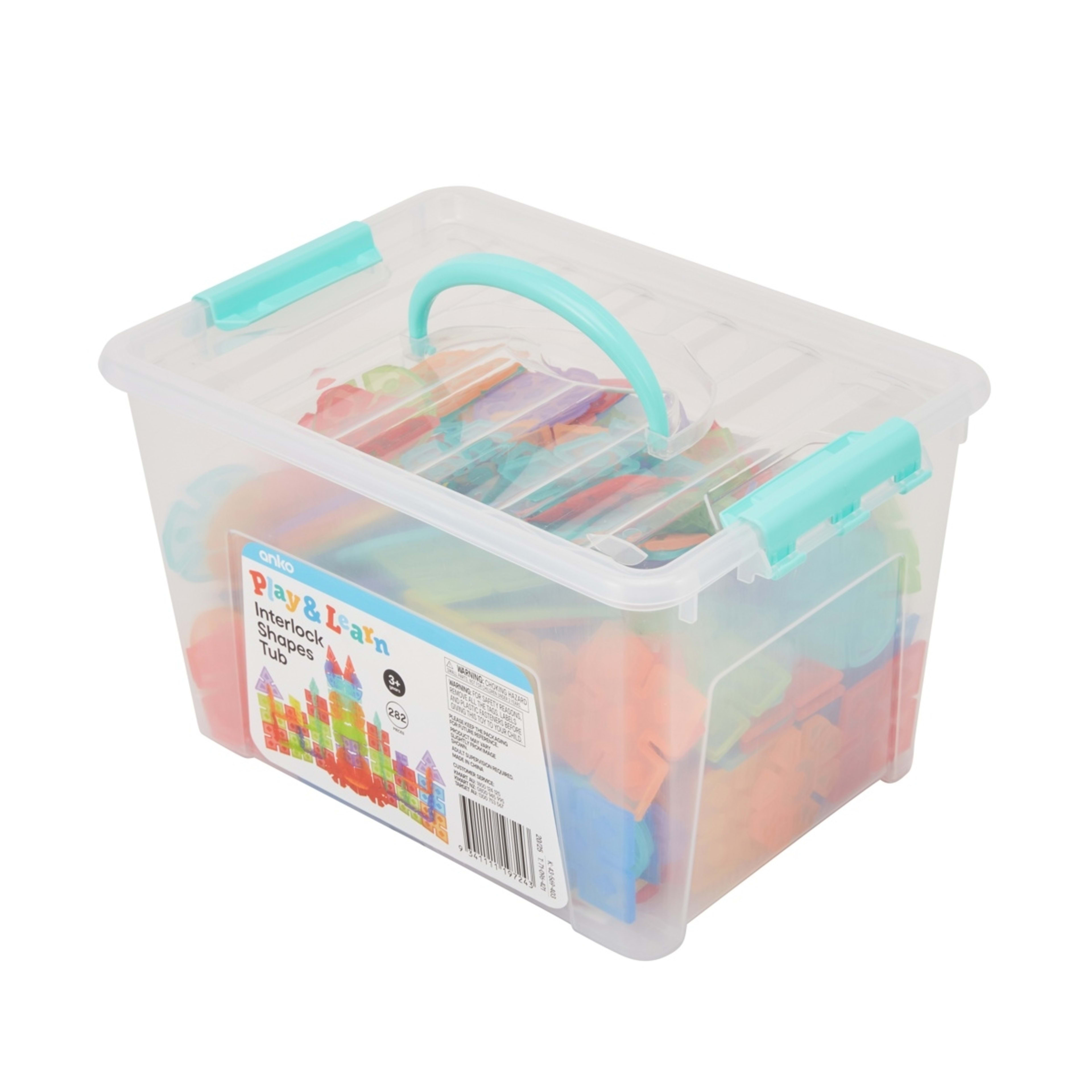 4 282 Piece Interlock Shapes Tub, 4 of 4
