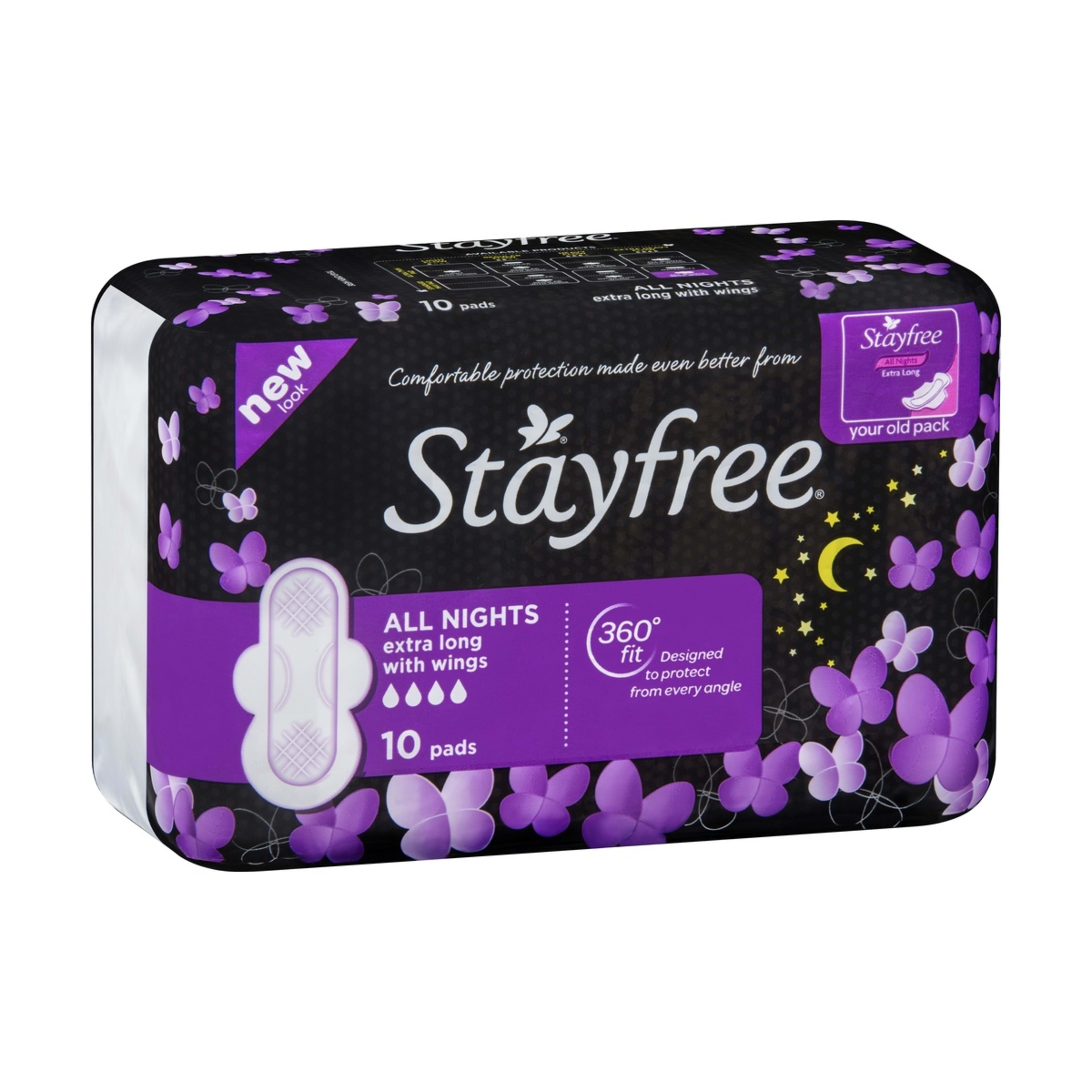 Stayfree 10 Pack All Nights Sanitary Pads Kmart NZ