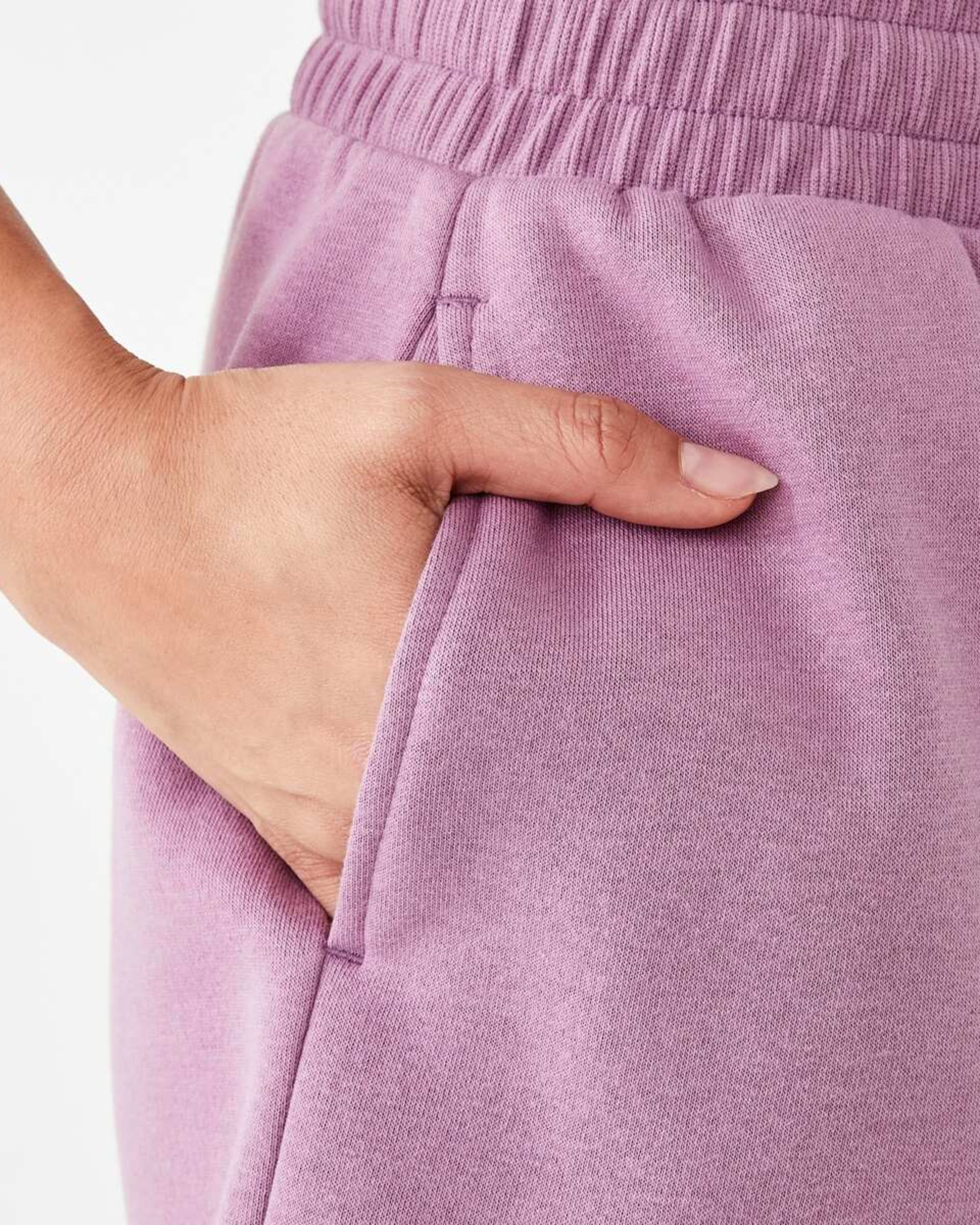 5 Active Womens Fleece Shorts Demure Purple, 5 of 6