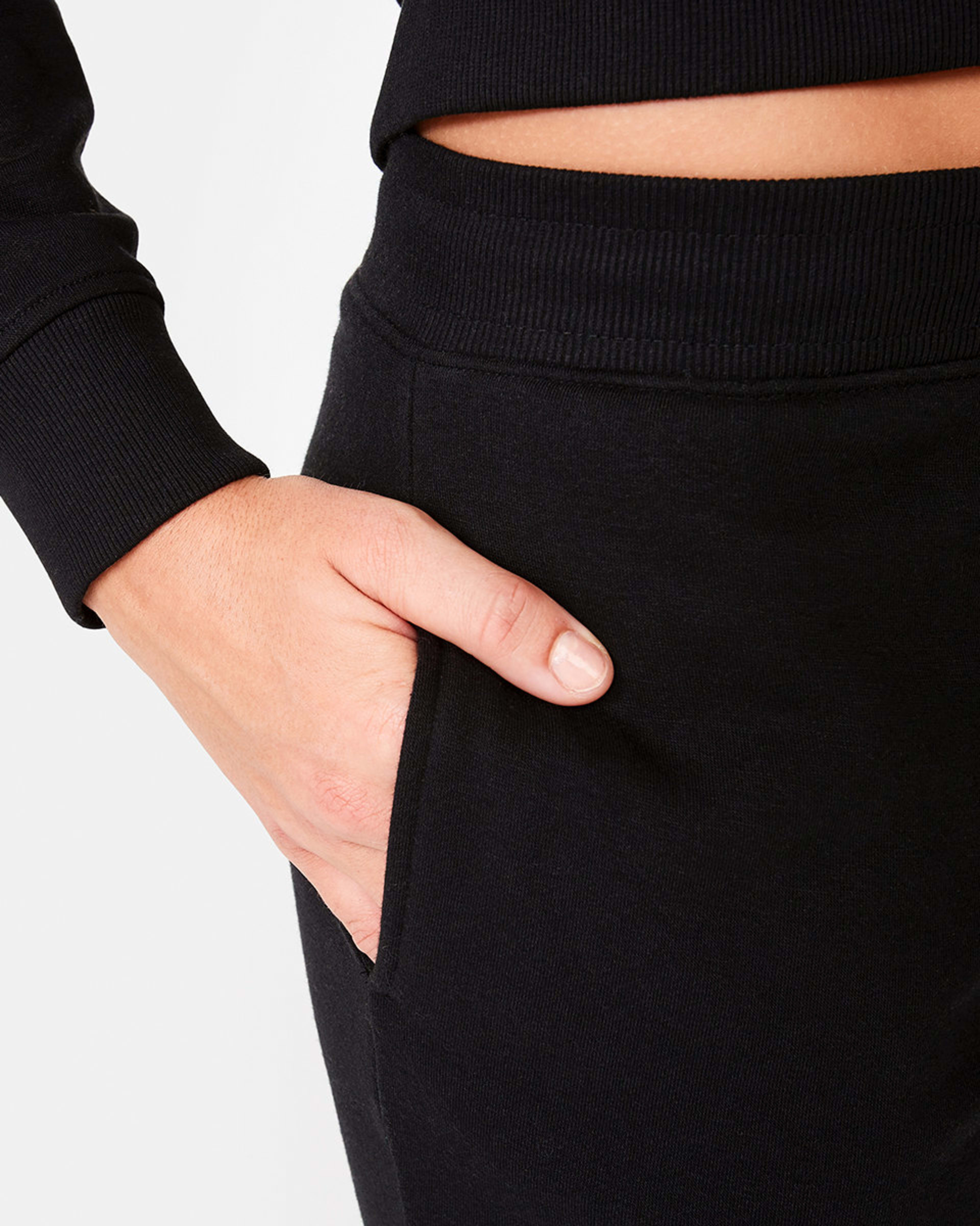 6 Active Womens Wide Leg Trackpants Black, 6 of 6