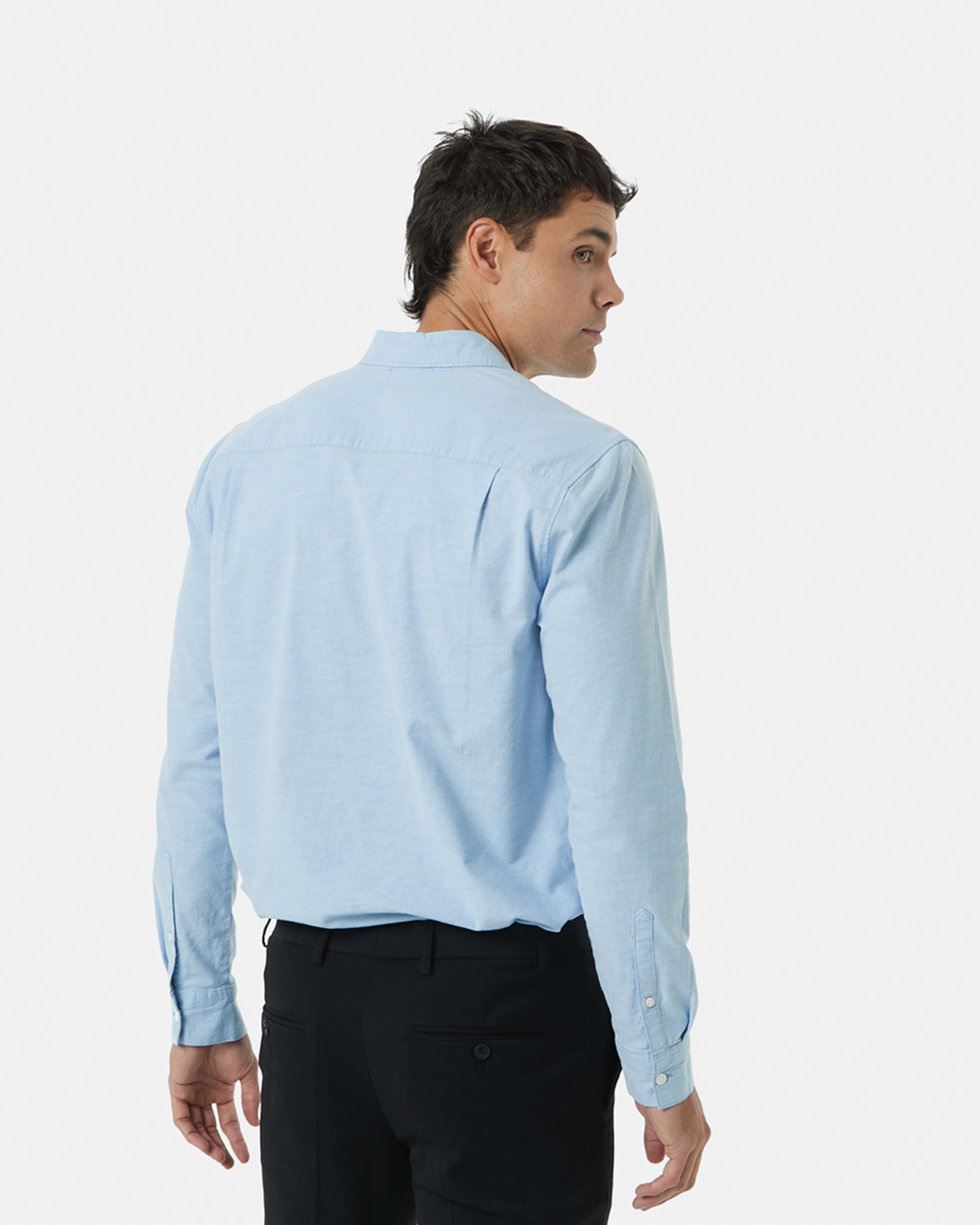 Long Sleeve Stretch Oxford Shirt Kmart