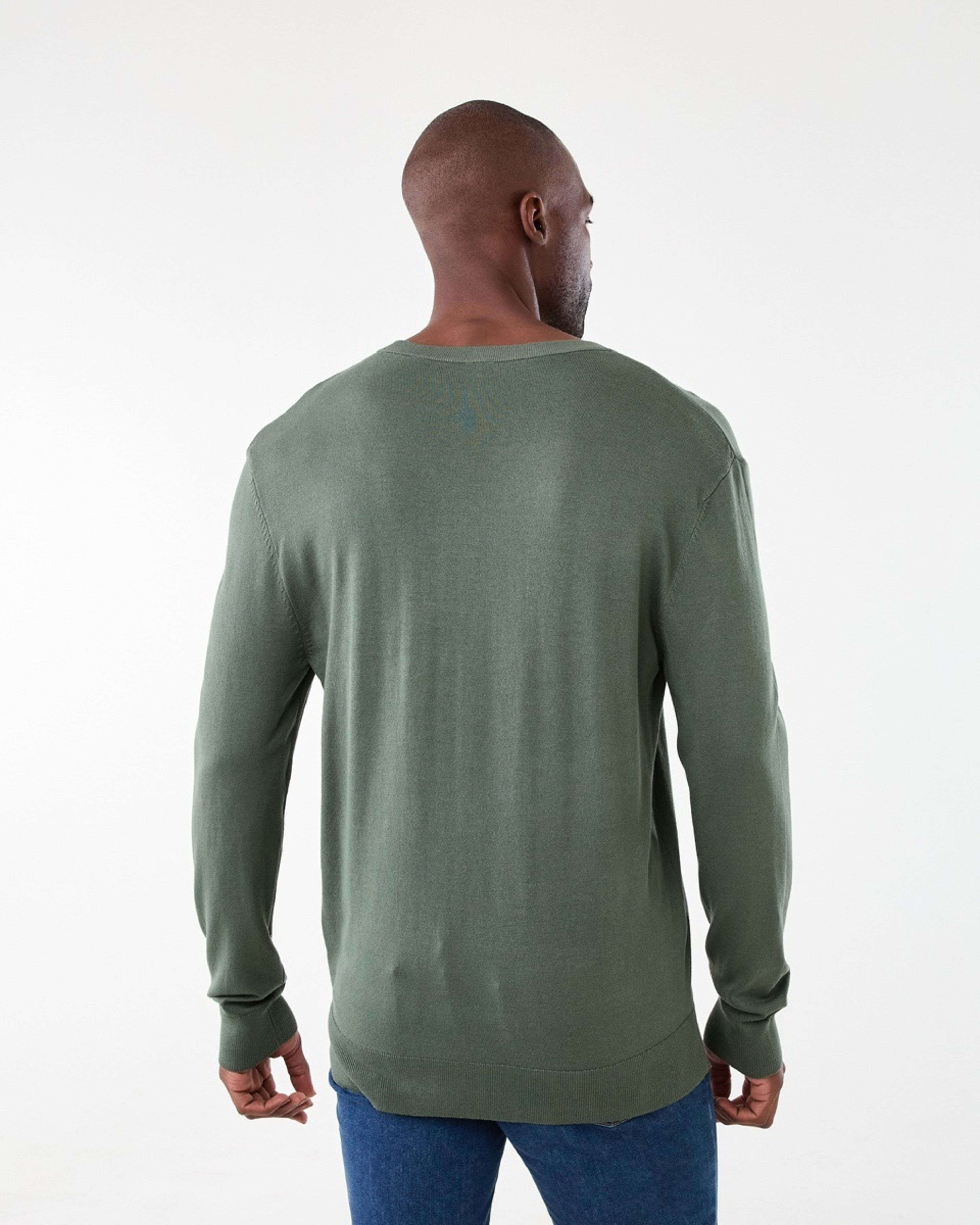 3 Core Crew Neck Knit Jumper Grn Laurel, 3 of 5