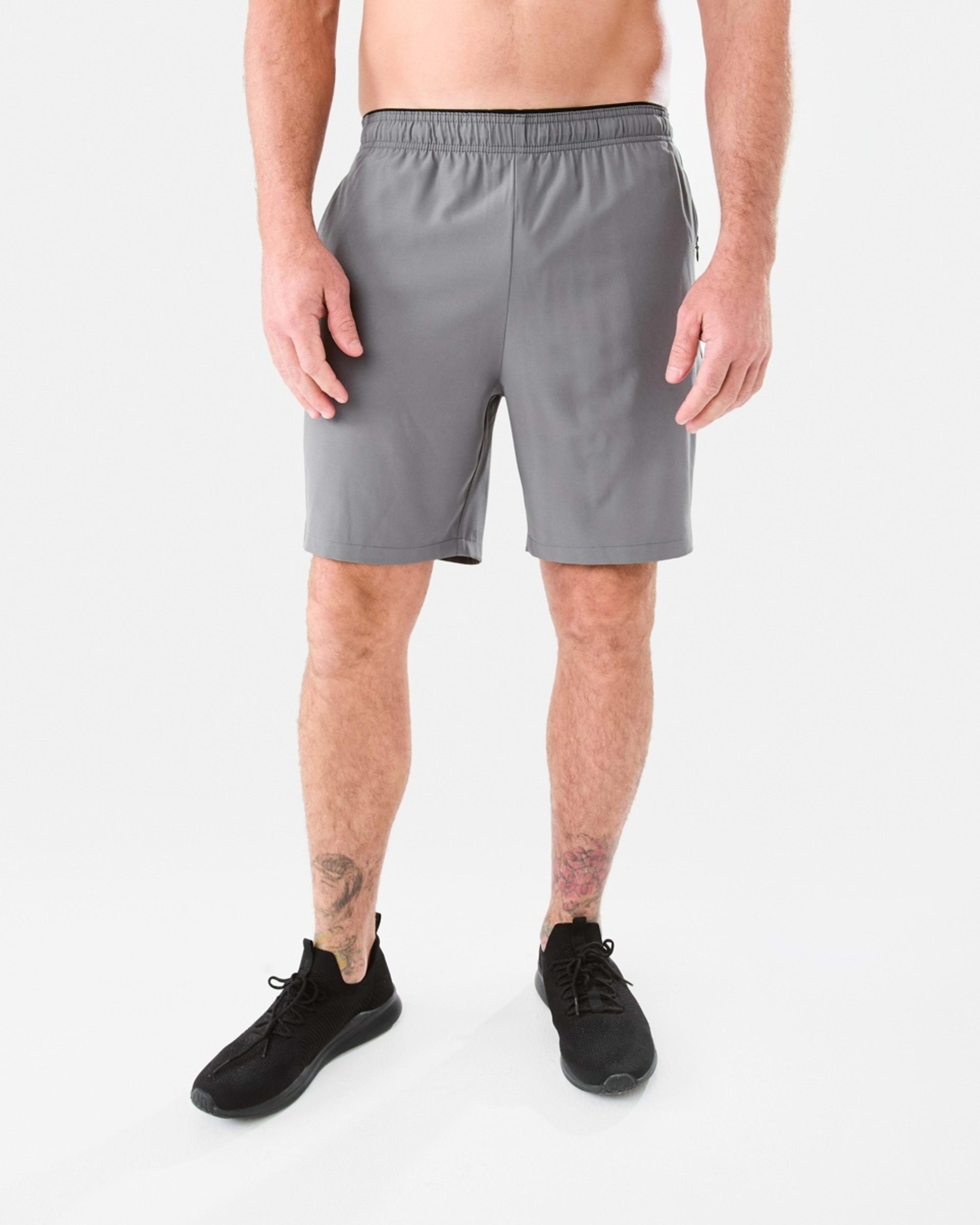 6 Active Mens Gym Shorts QUIET SHADE, 6 of 6