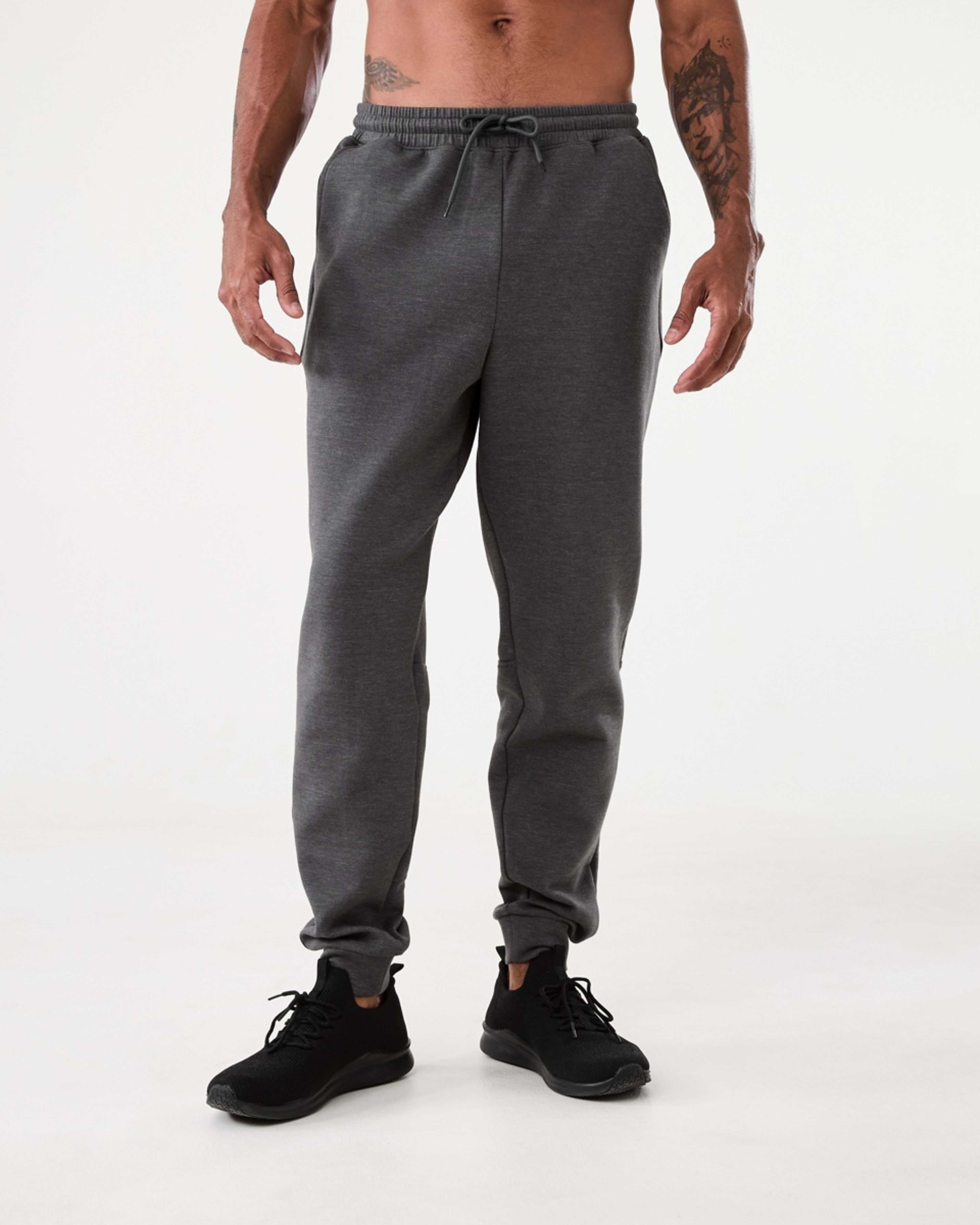 1 Active Mens Scuba Trackpants CHARCOAL GREY MARLE, 1 of 5