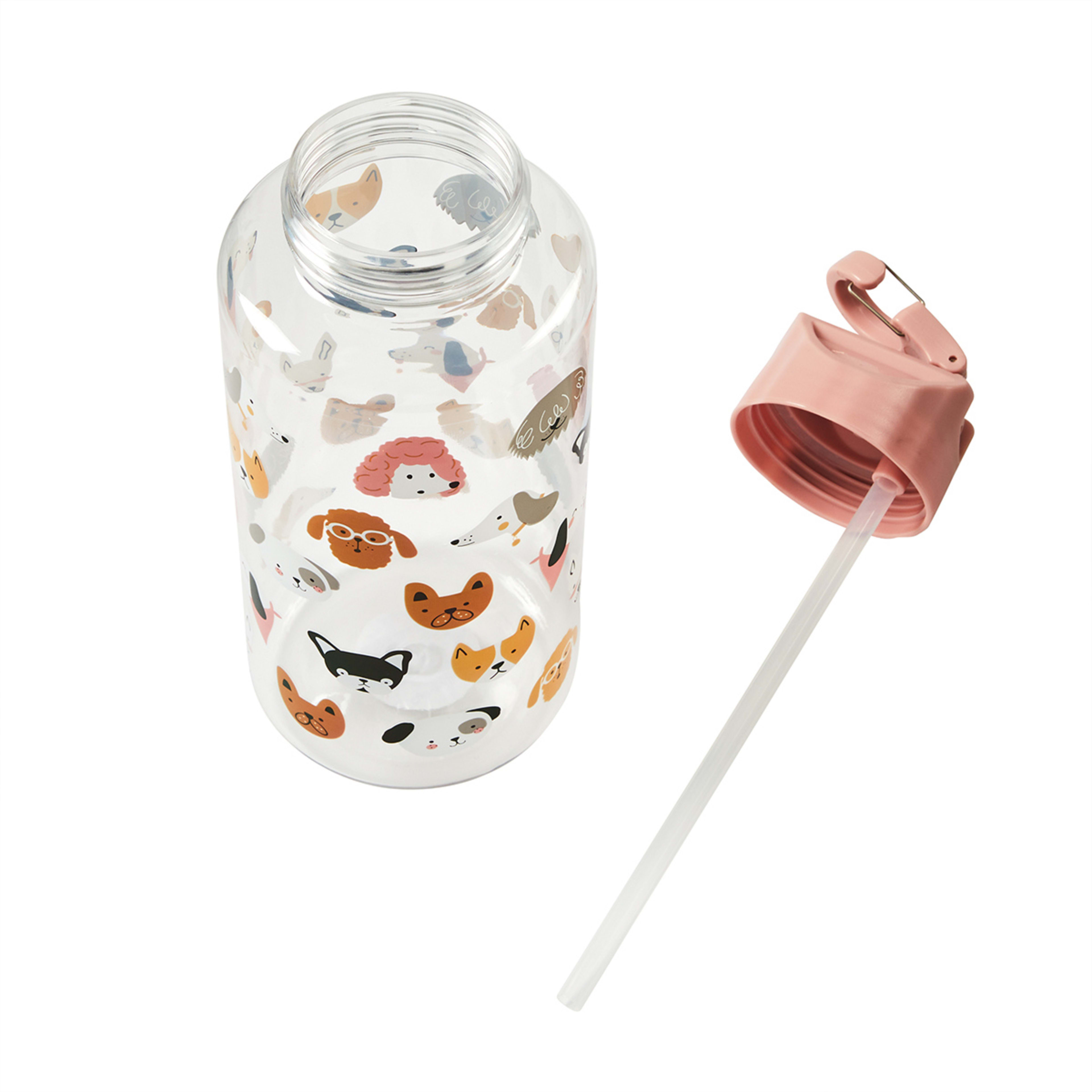 1L Dogs Cylinder Drink Bottle Kmart