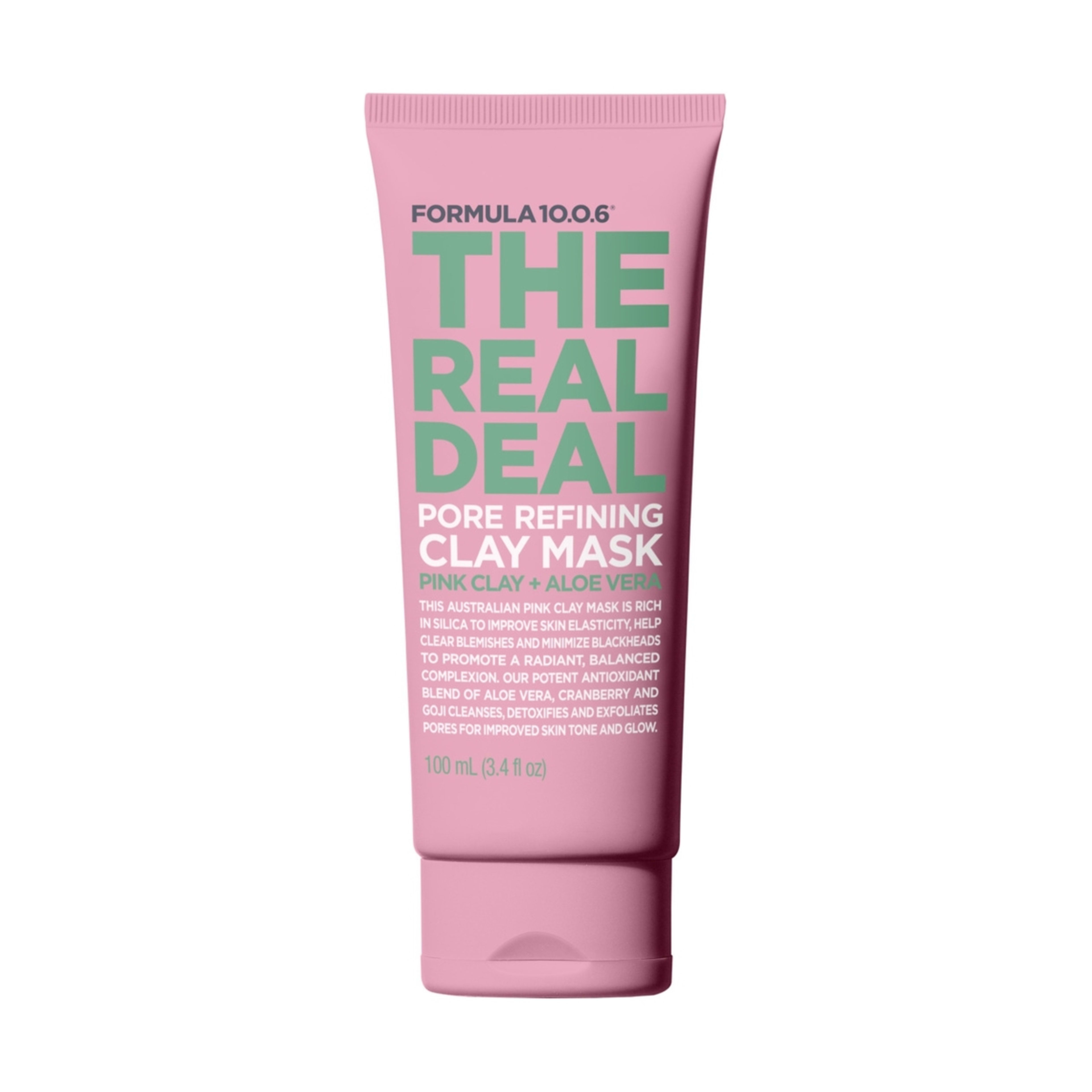 1 Formula 10.0.6 The Real Deal Pore Refining Clay Mask 100ml - Pink Clay and Aloe Vera