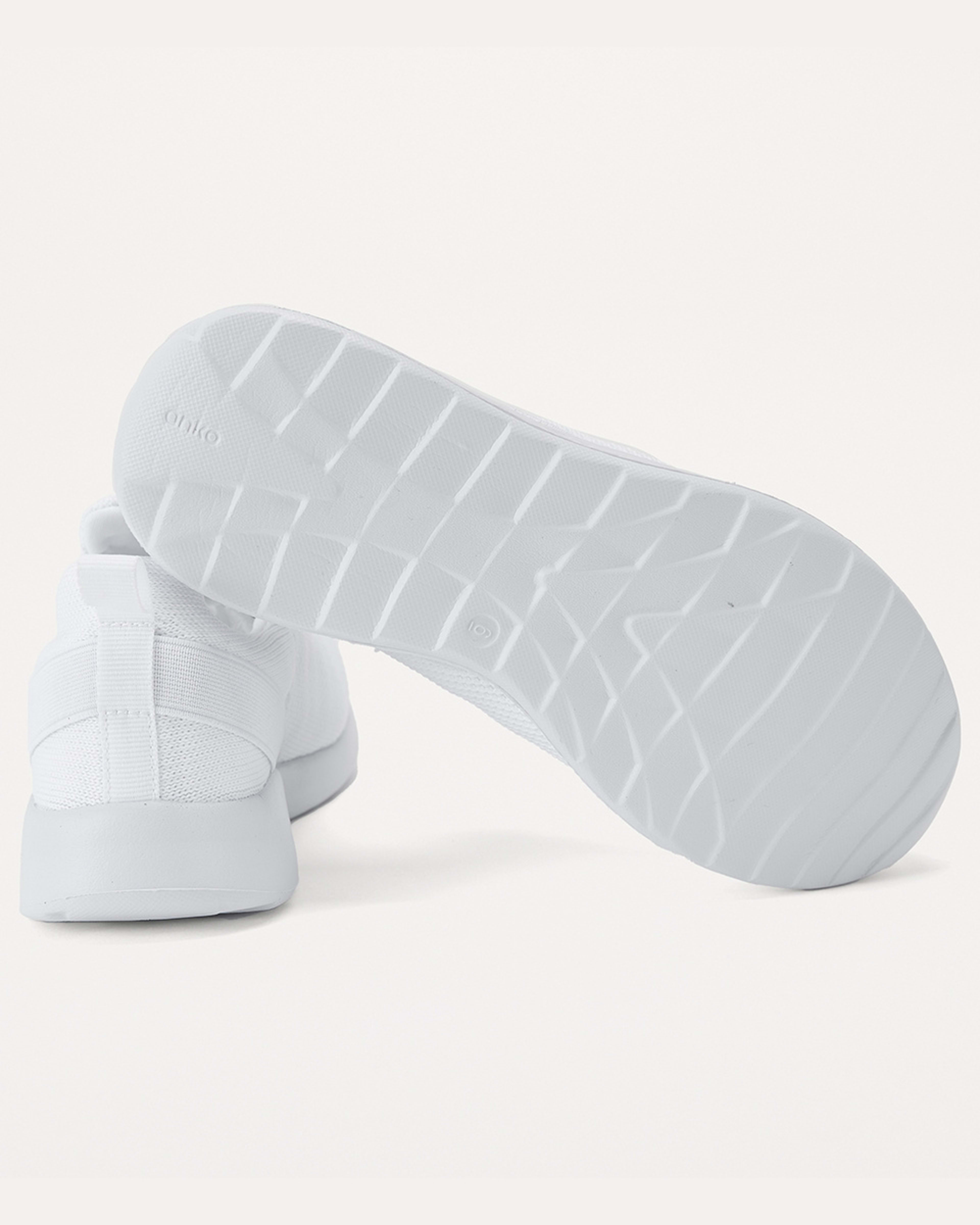 5 Comfort Sneakers with Elastic Laces WHITE, 5 of 5