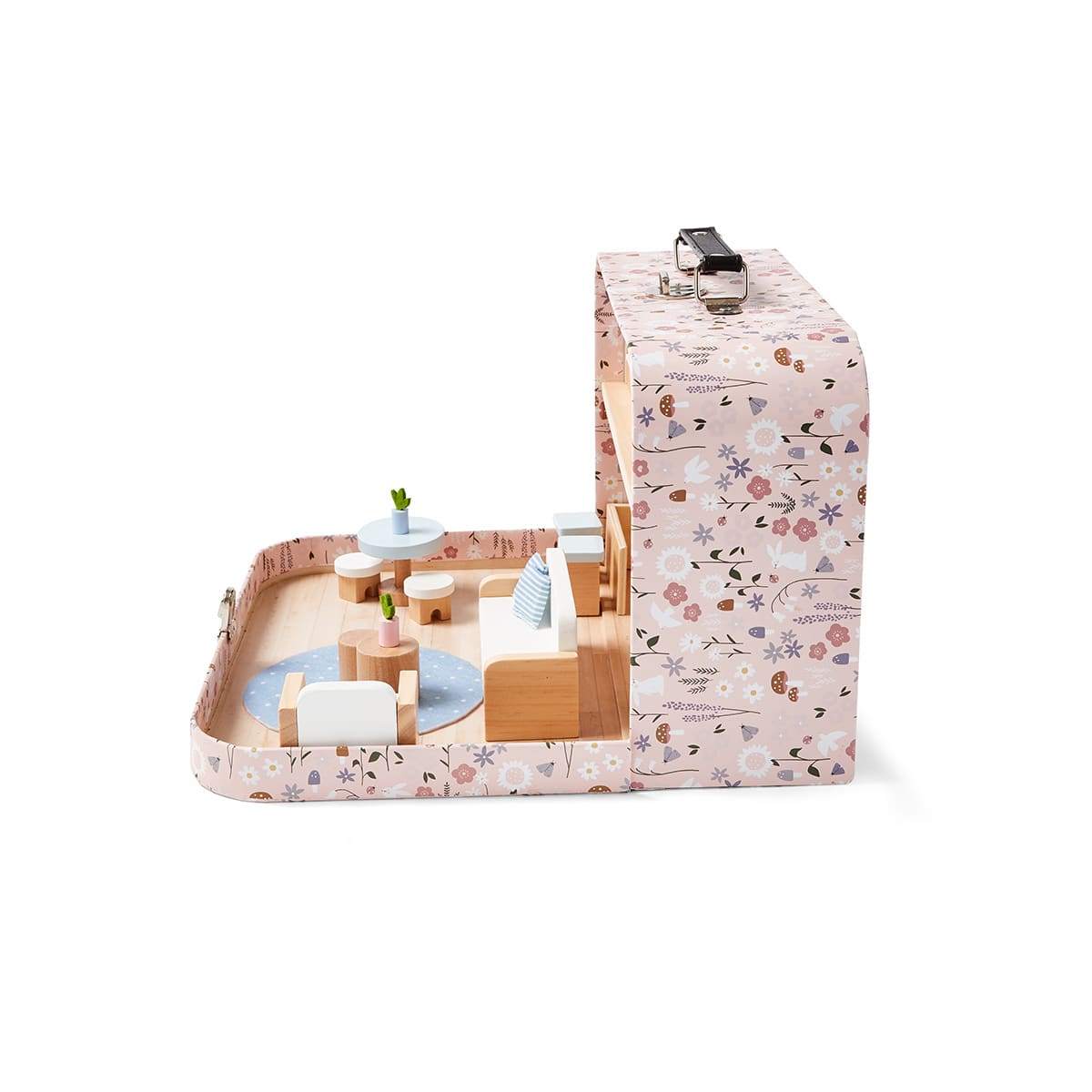 26 Piece Wooden Suitcase Dollhouse Kmart