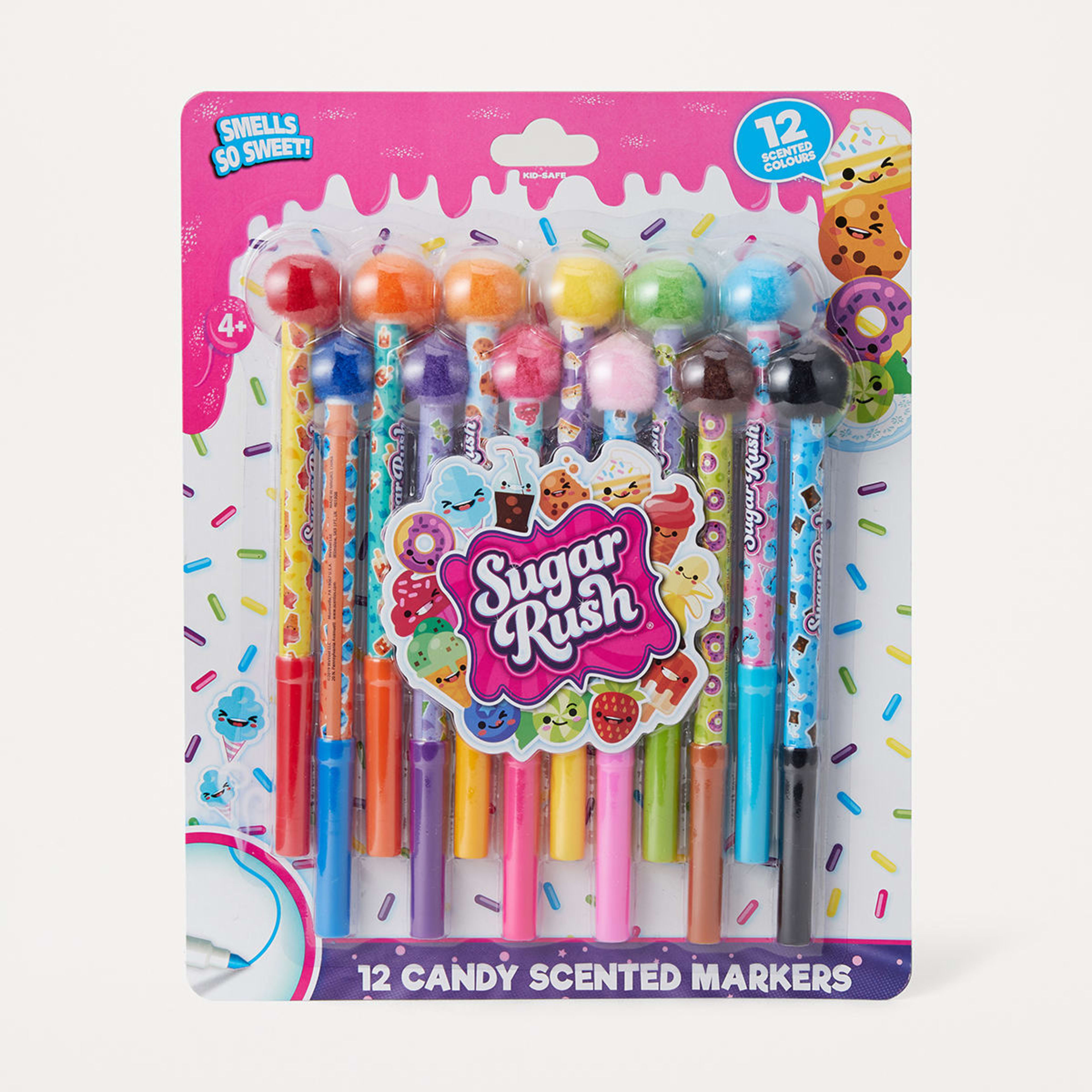 1 12 Pack Sugar Rush Candy Scented Fine Line Markers