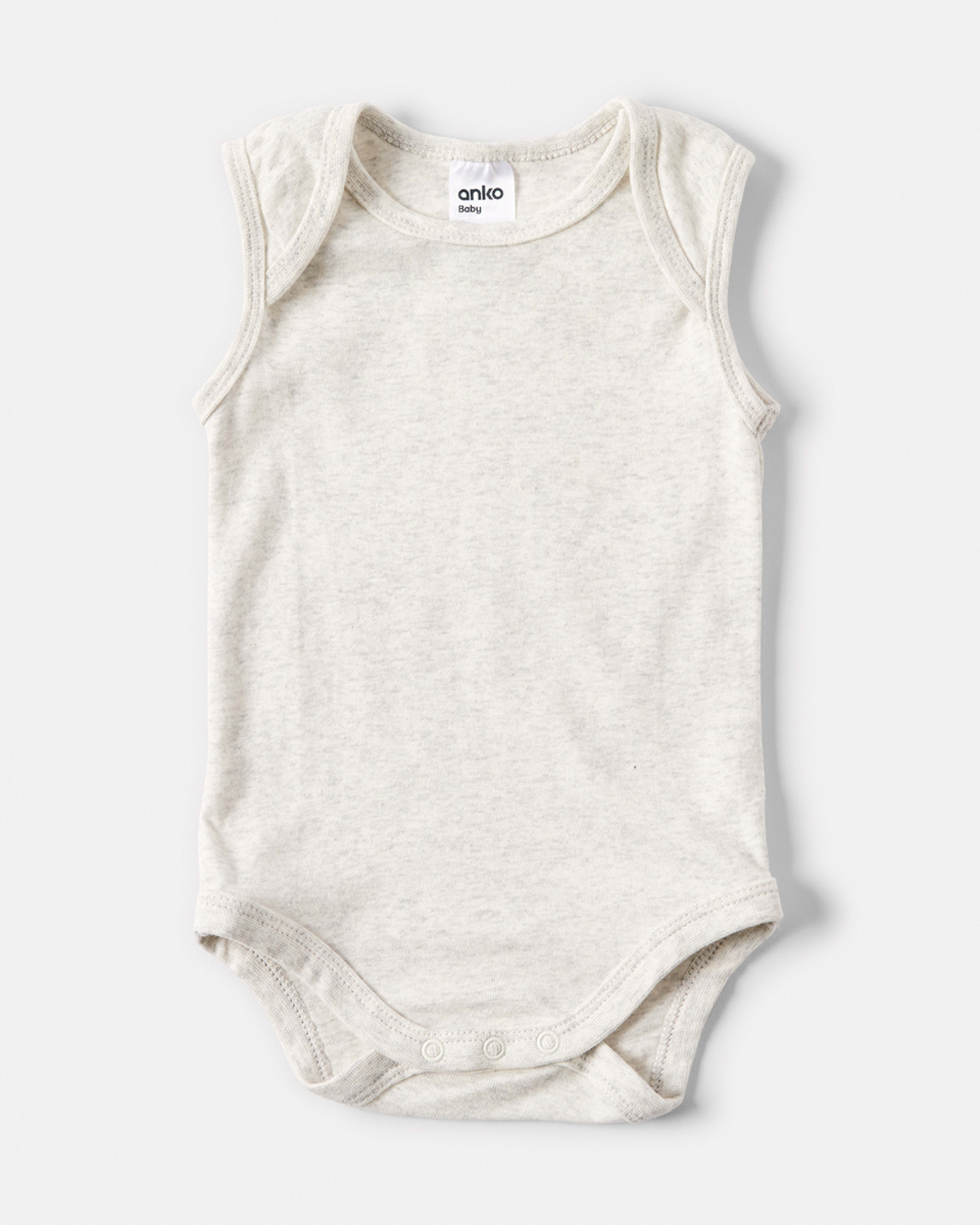 6 5 Pack Sleeveless Bodysuits Blue, 6 of 8