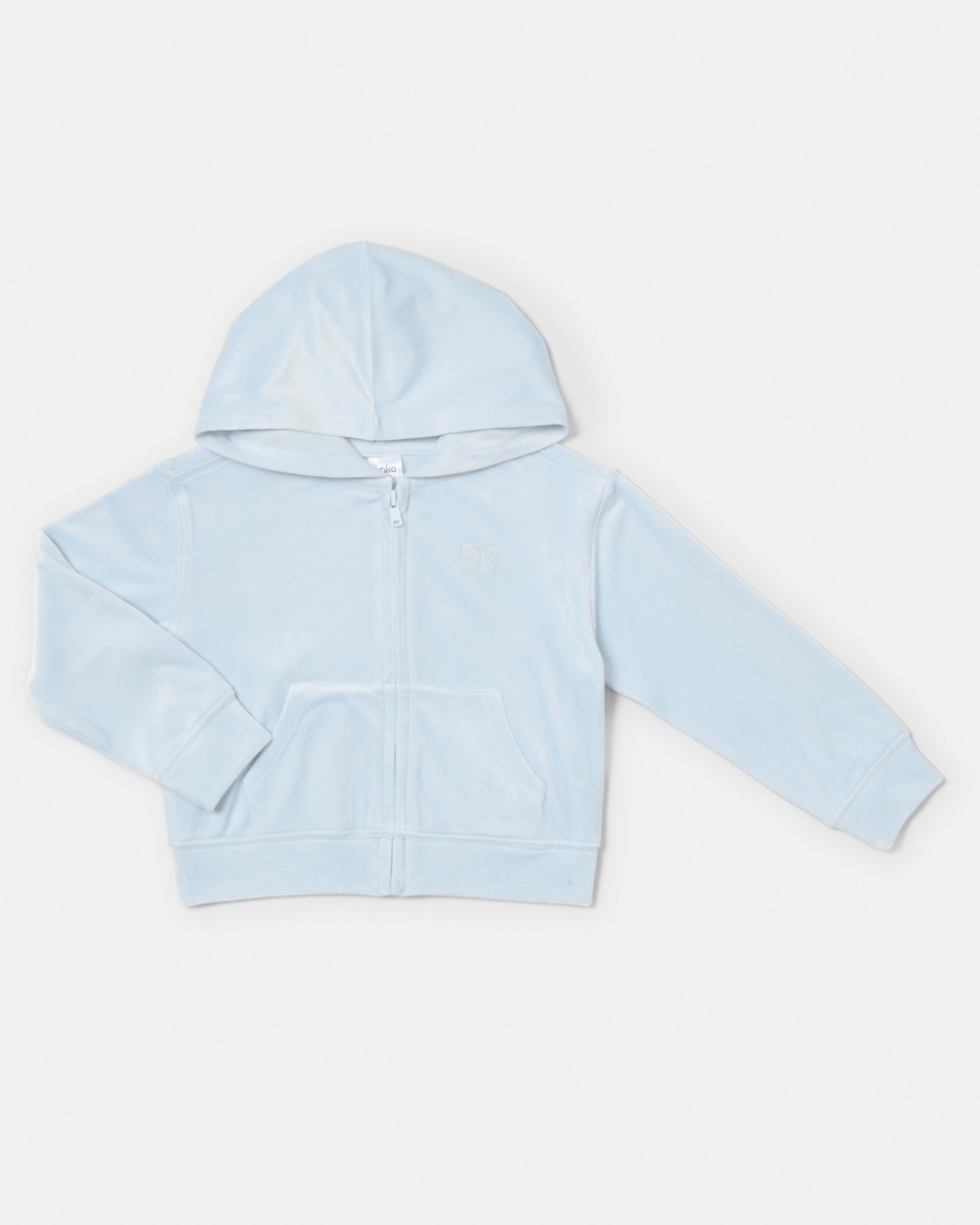 8 Velour Zip Through Sweatshirt Butterfly, 8 of 9