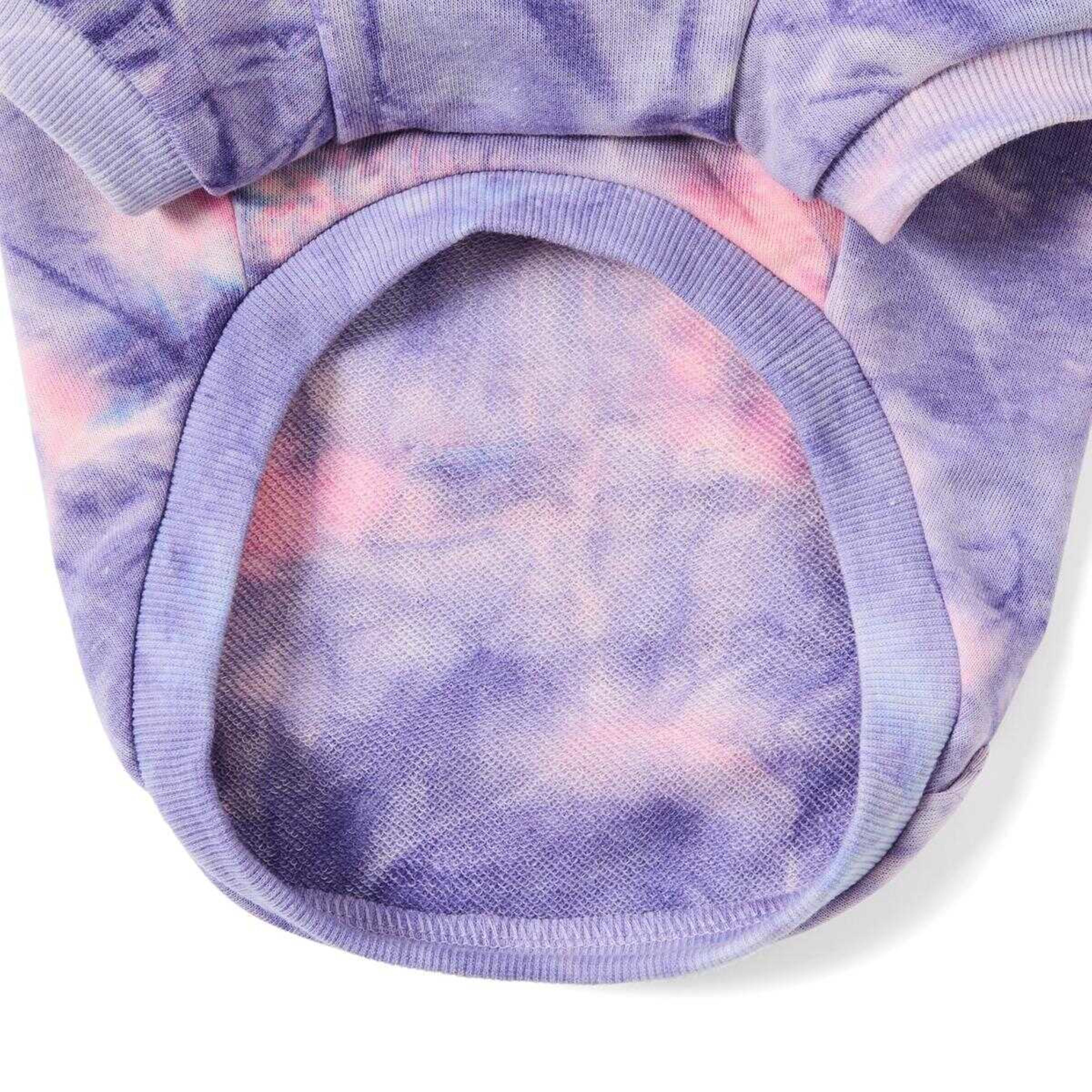 8 Pet Hoodie Tie-Dye - Medium, Lilac, 8 of 10