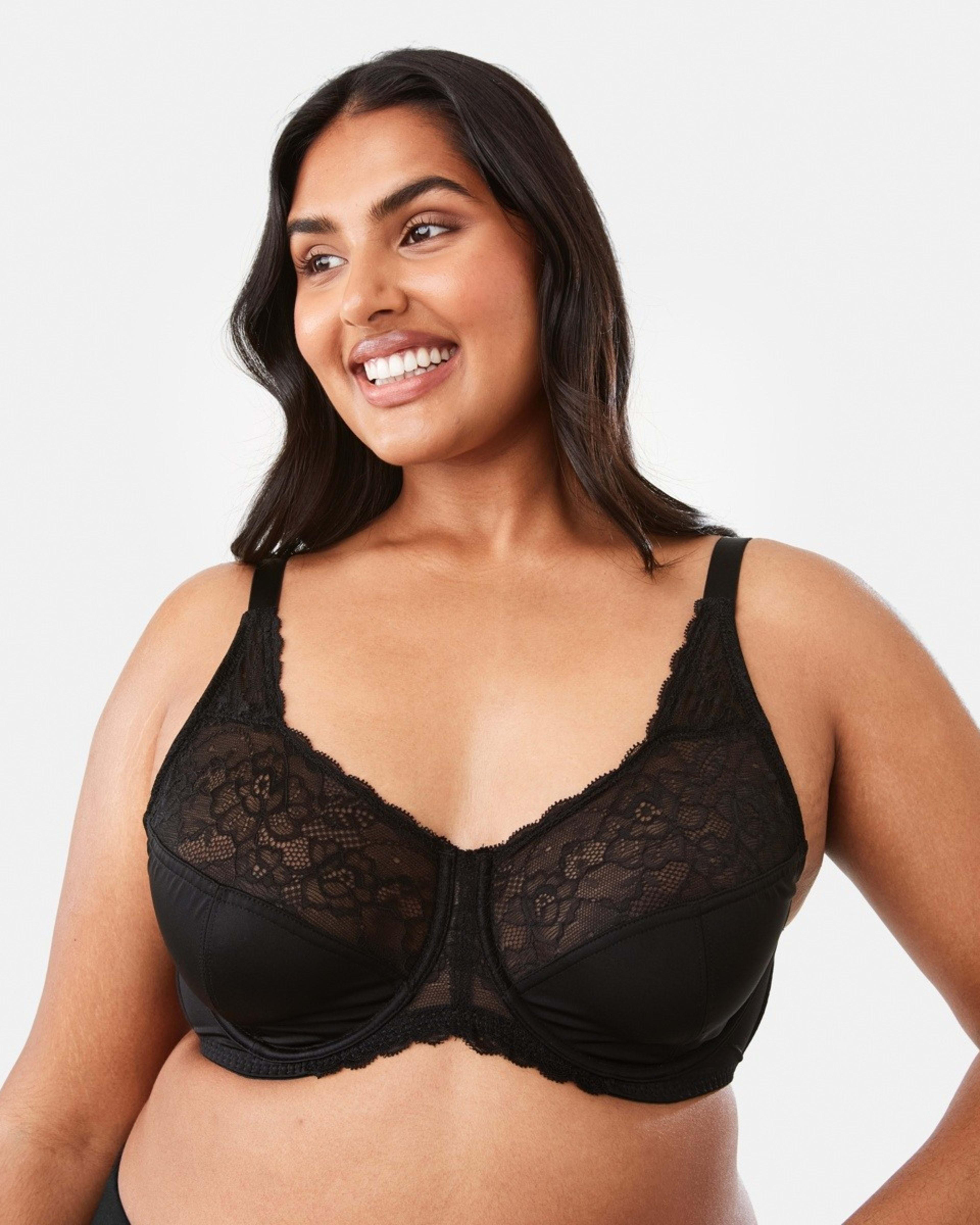 1 Full Figure Soft Cup Bra Black
