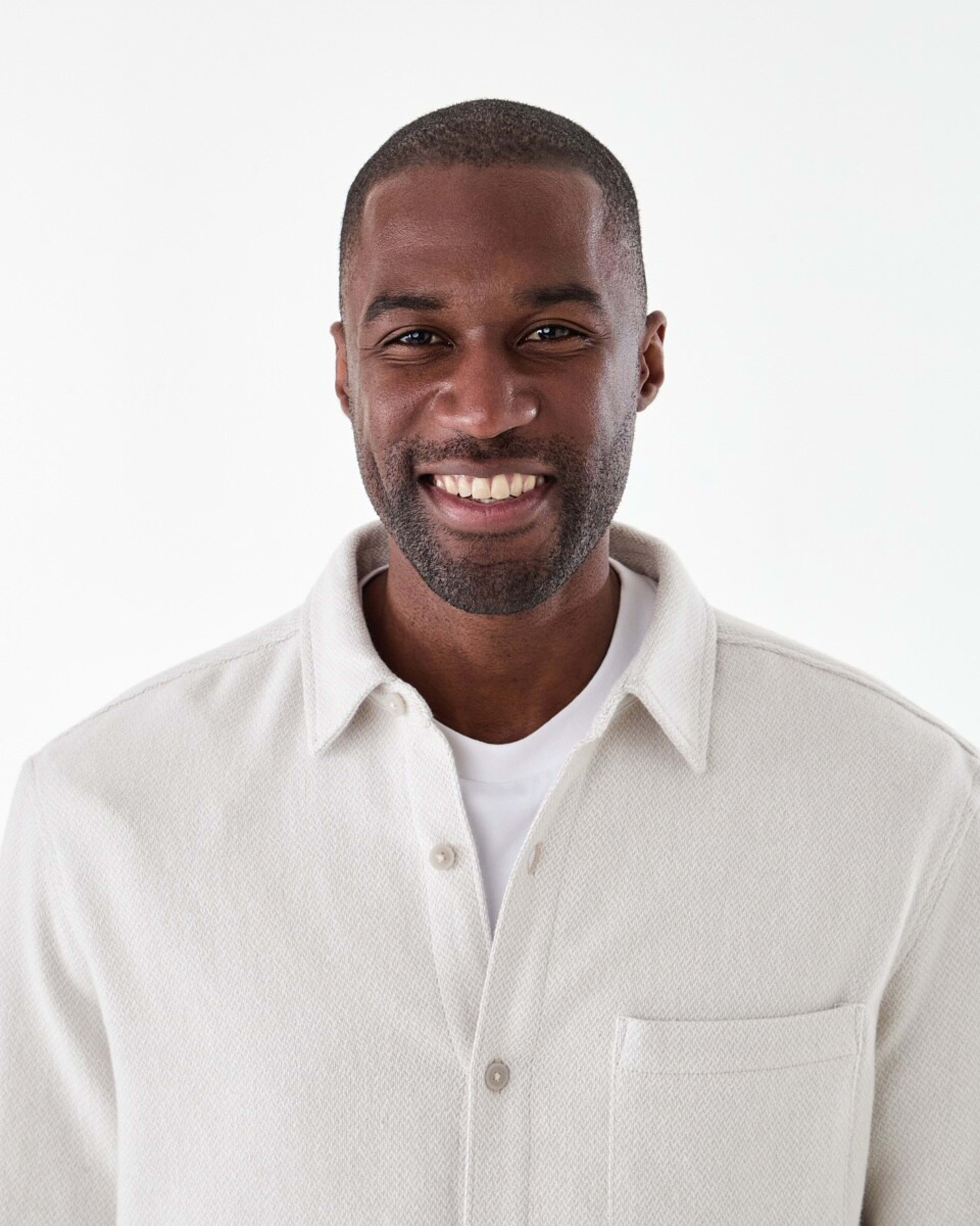 5 Long Sleeve Jacquard Overshirt STRING BEIGE, 5 of 7