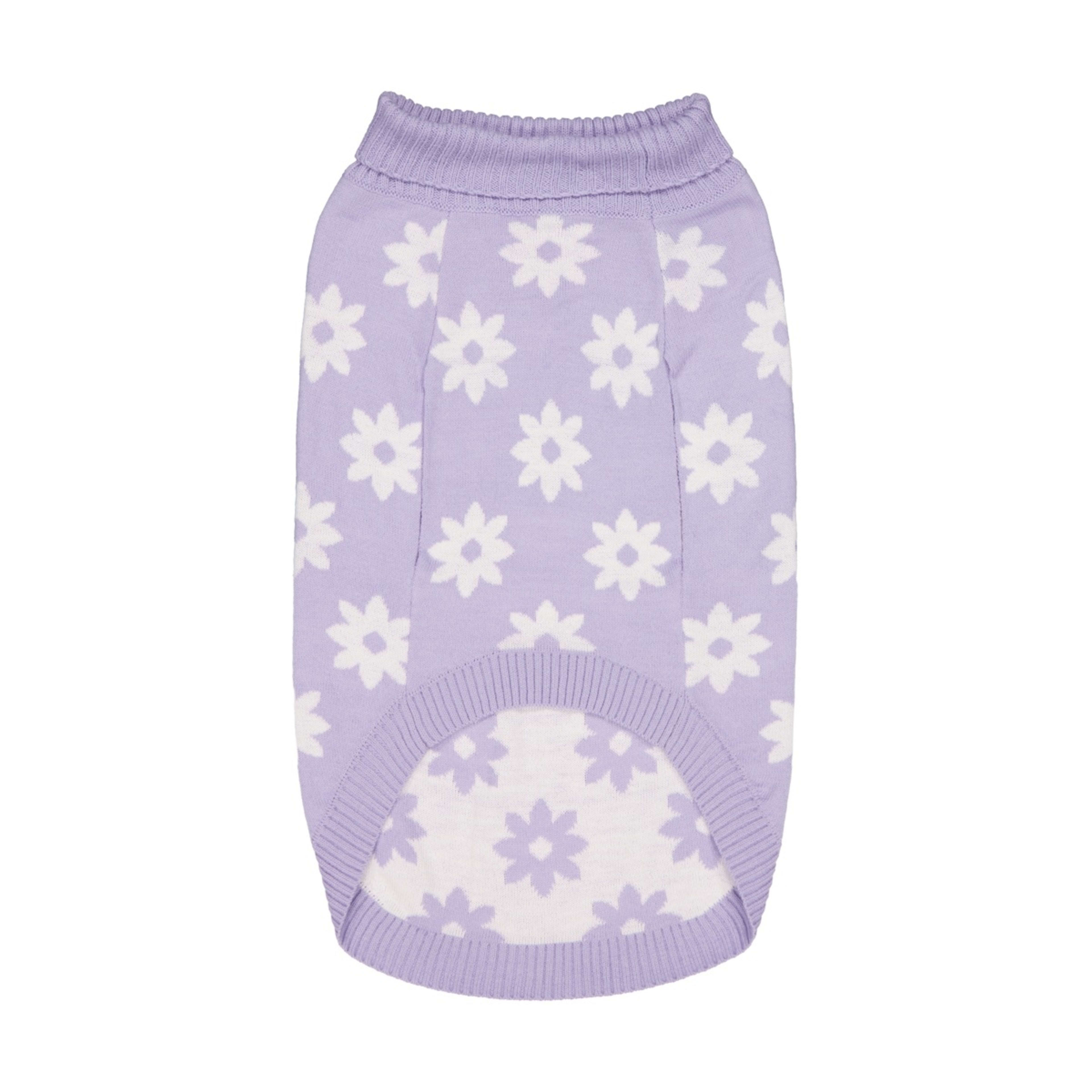 6 Pet Daisy Knit Jumper - Extra Large, Purple, 6 of 10