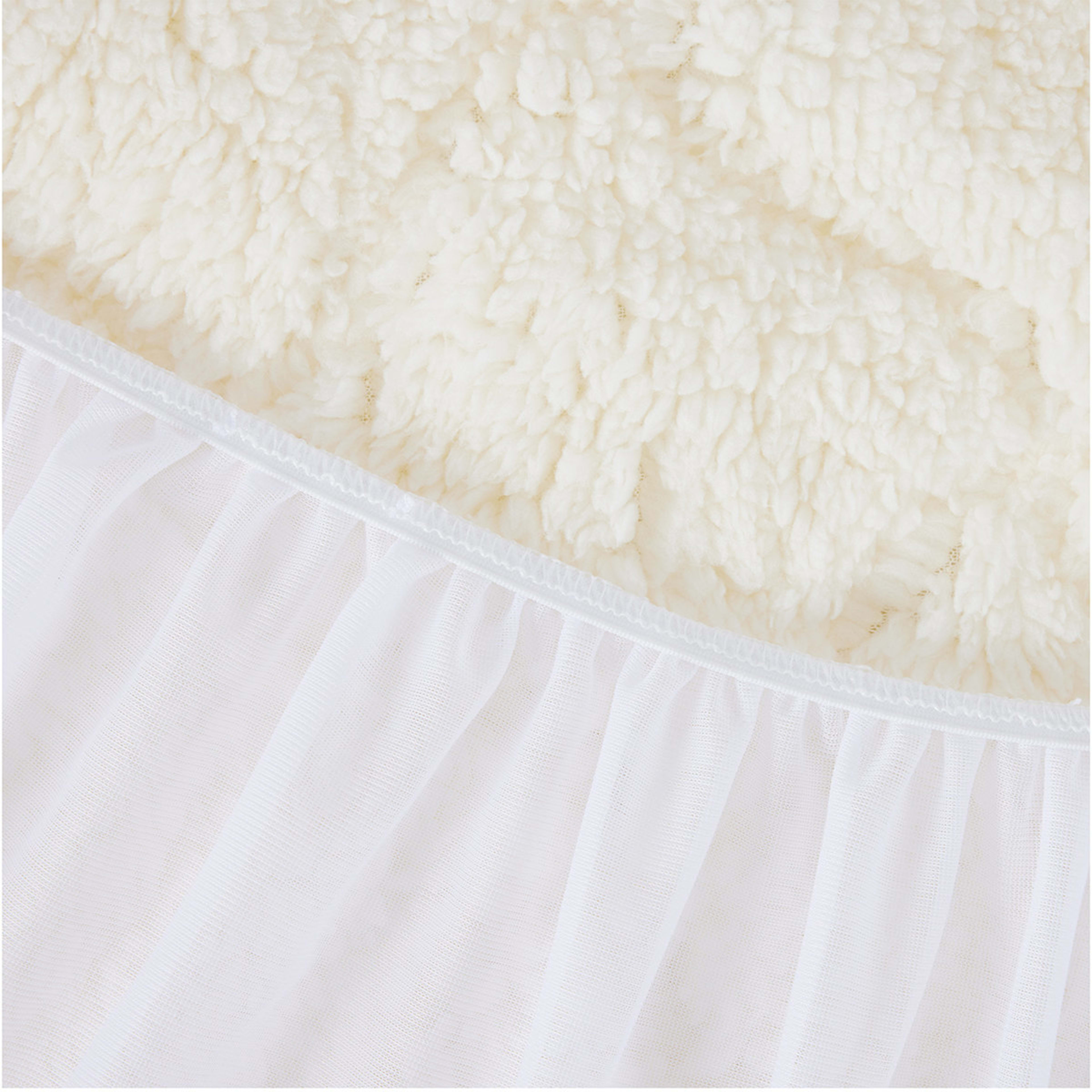 Sherpa Underlay King Bed, Beige Kmart