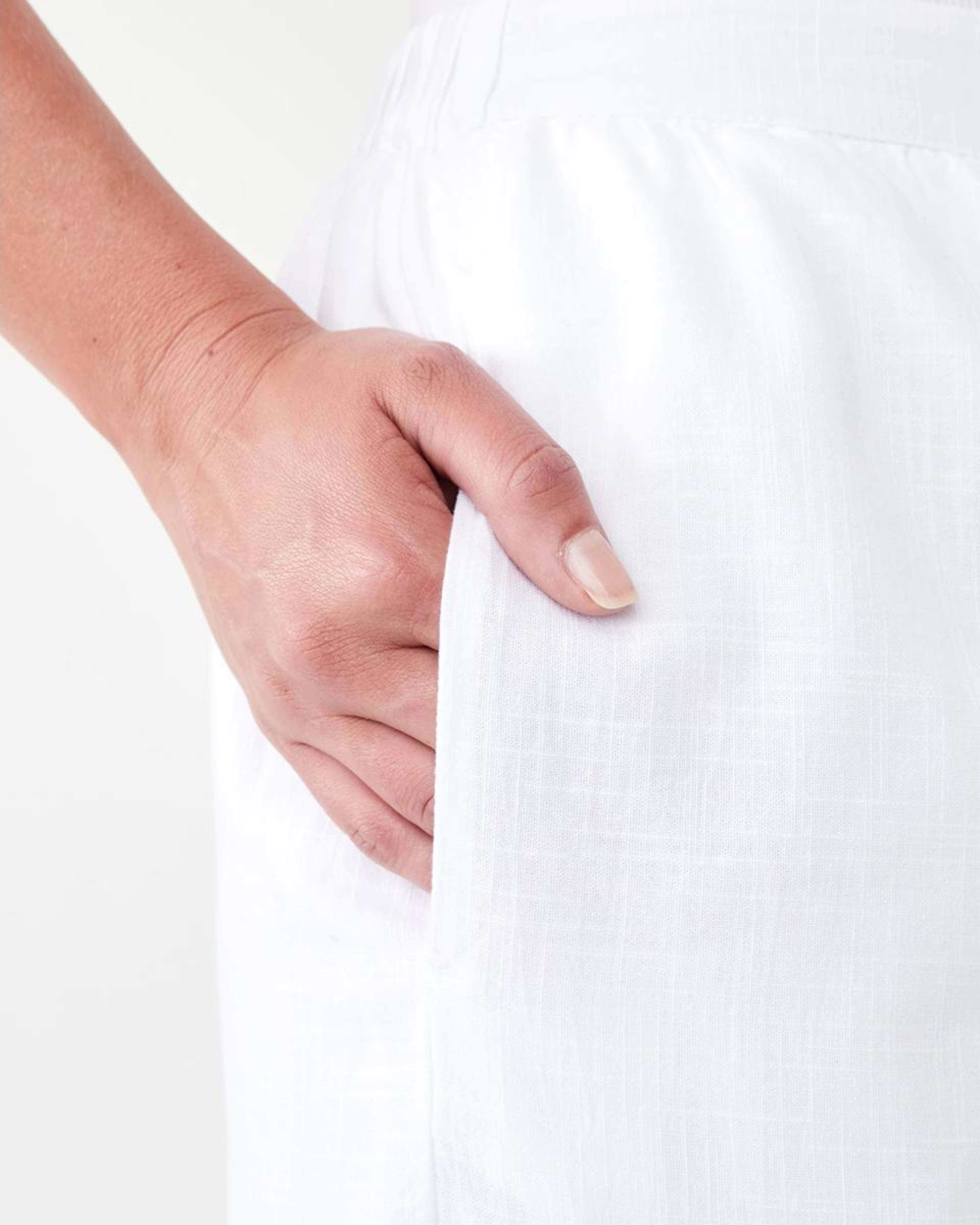 5 Embroidered Hem Pants White, 5 of 6