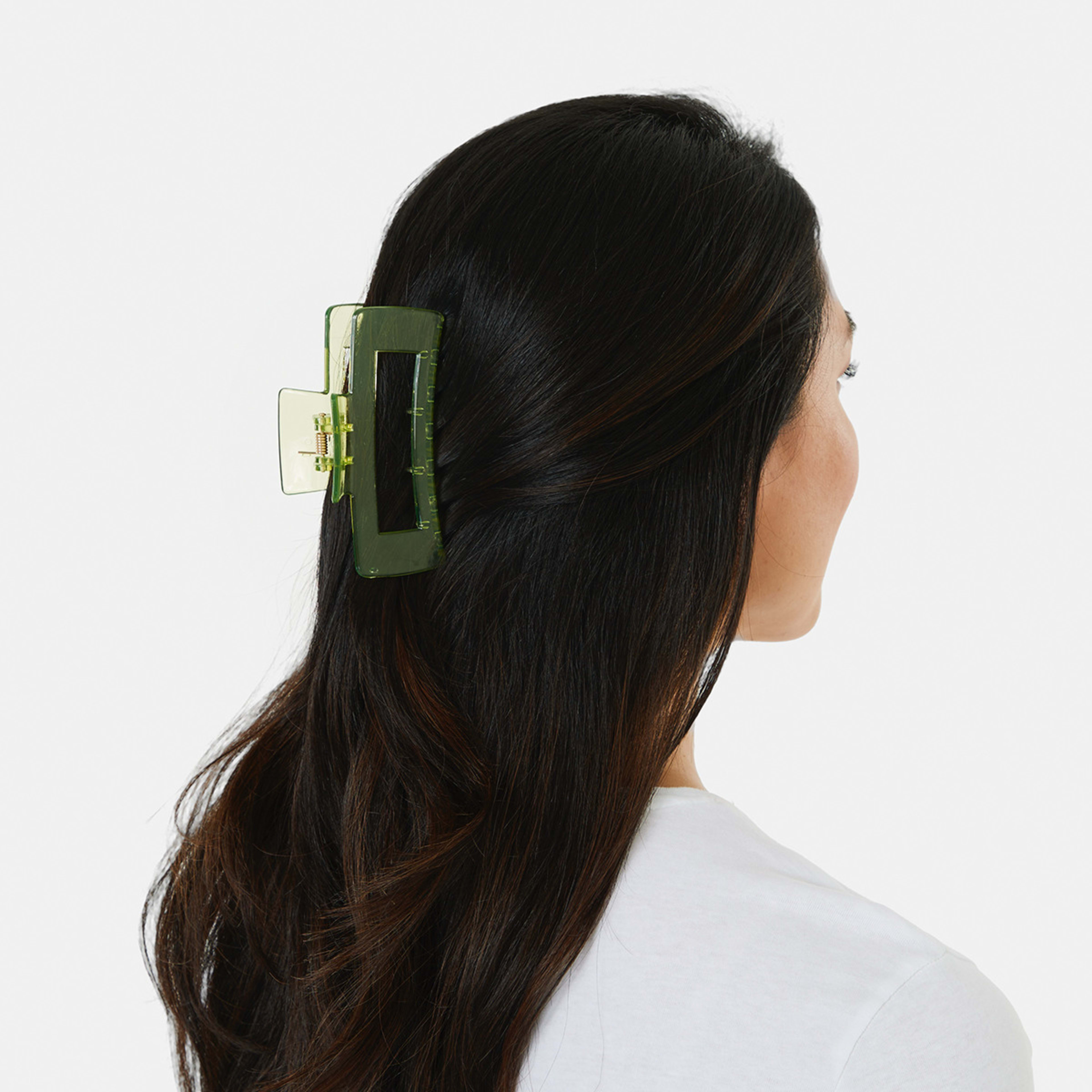 Lime Rectangle Claw Hair Clip - Kmart