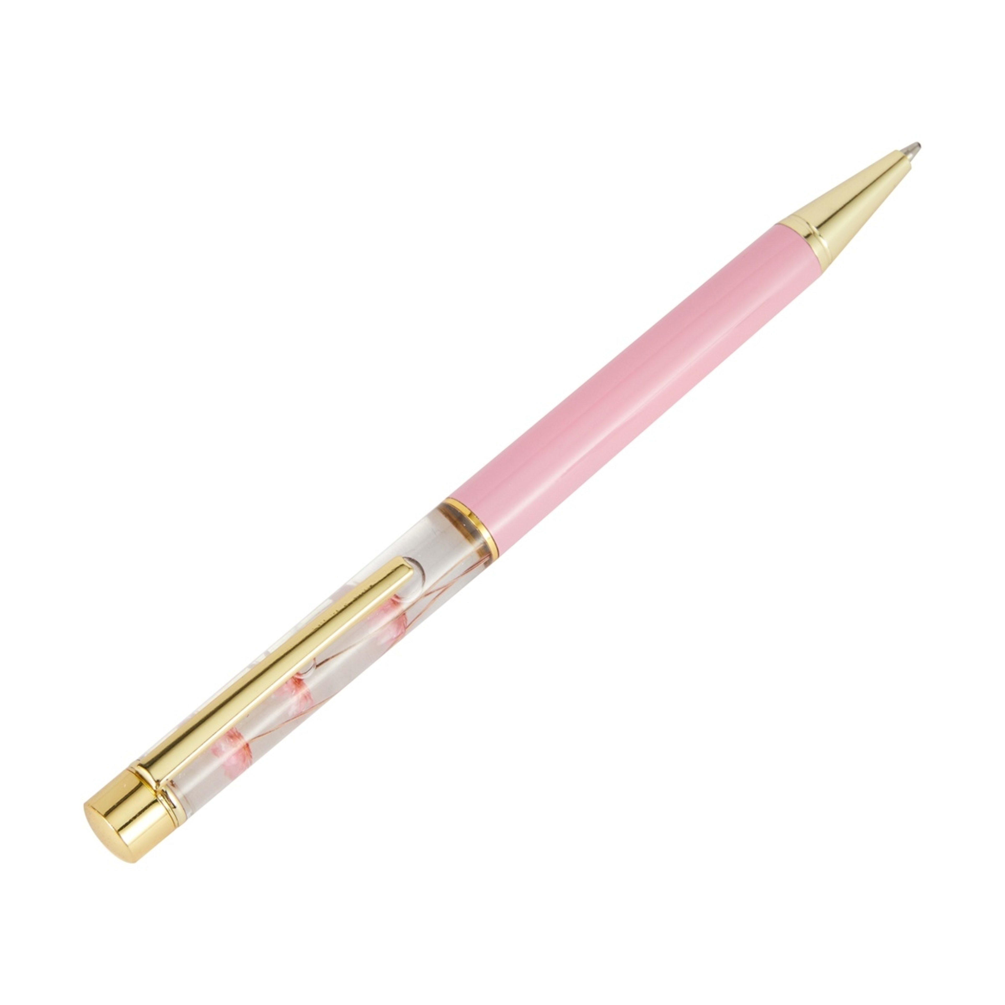4 Metal Pen Floating Flower - Pink, 4 of 6