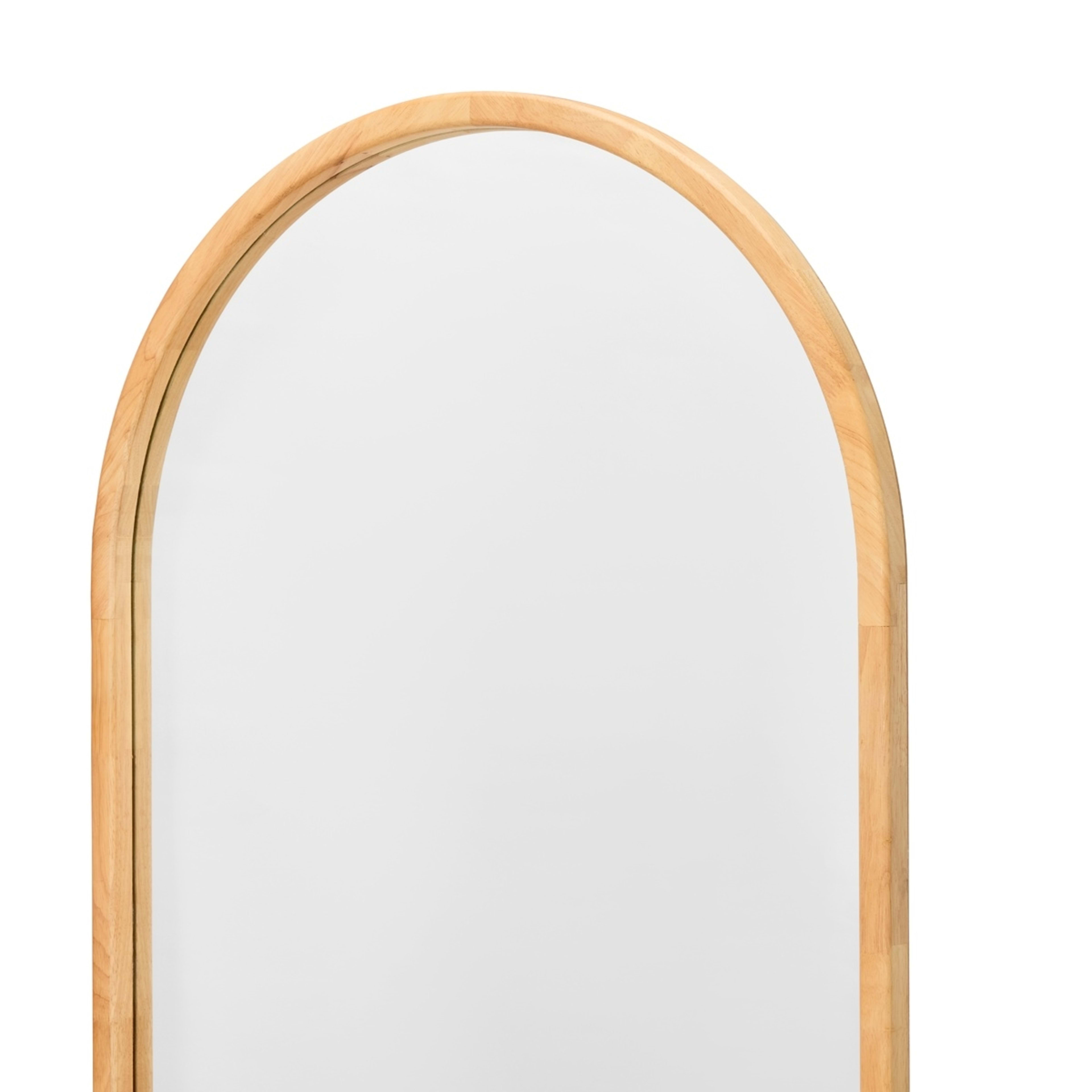 5 Oak Look Arch Mirror, 5 of 6