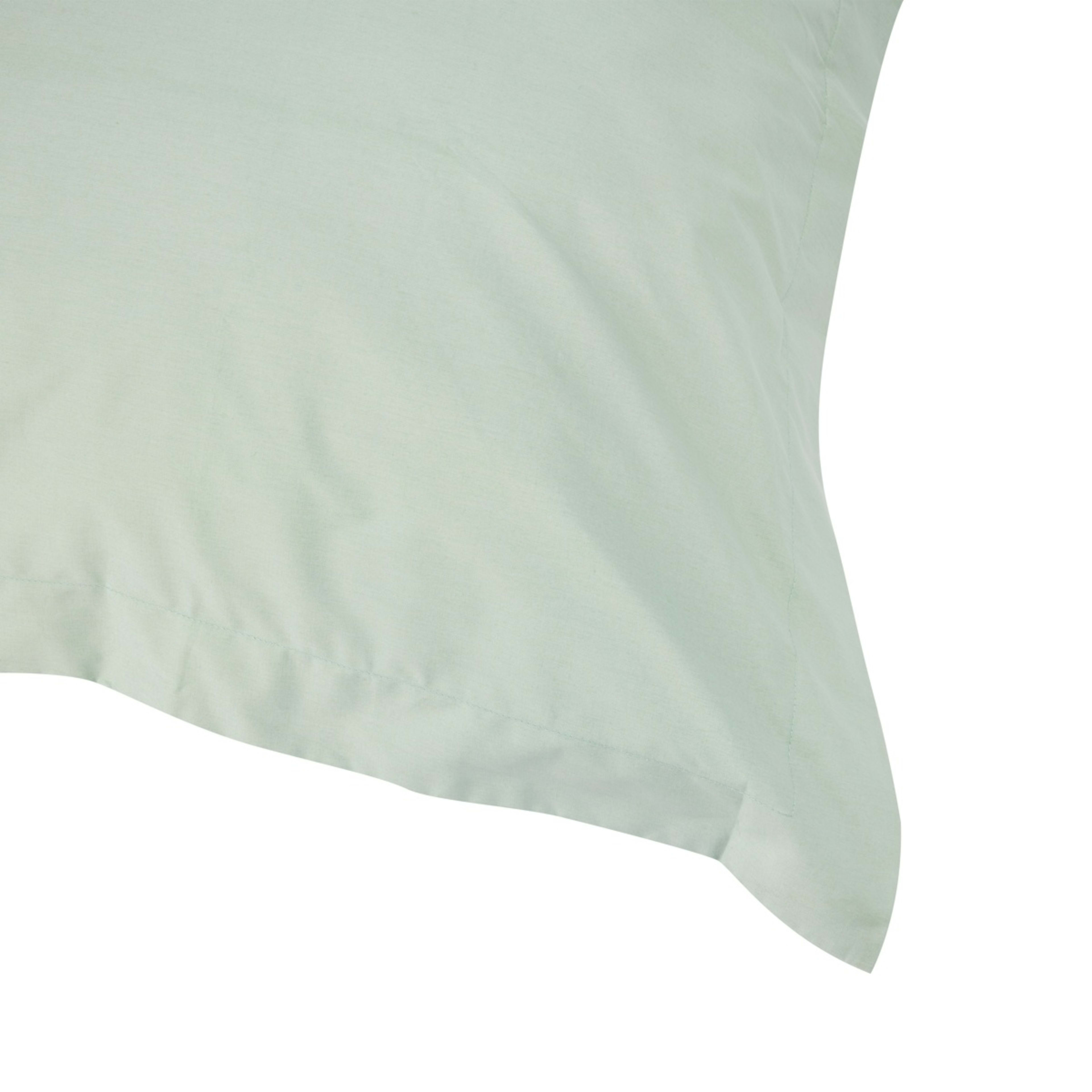 3 250 Thread Count Cotton Rich European Pillowcase - Eucalyptus, 3 of 5