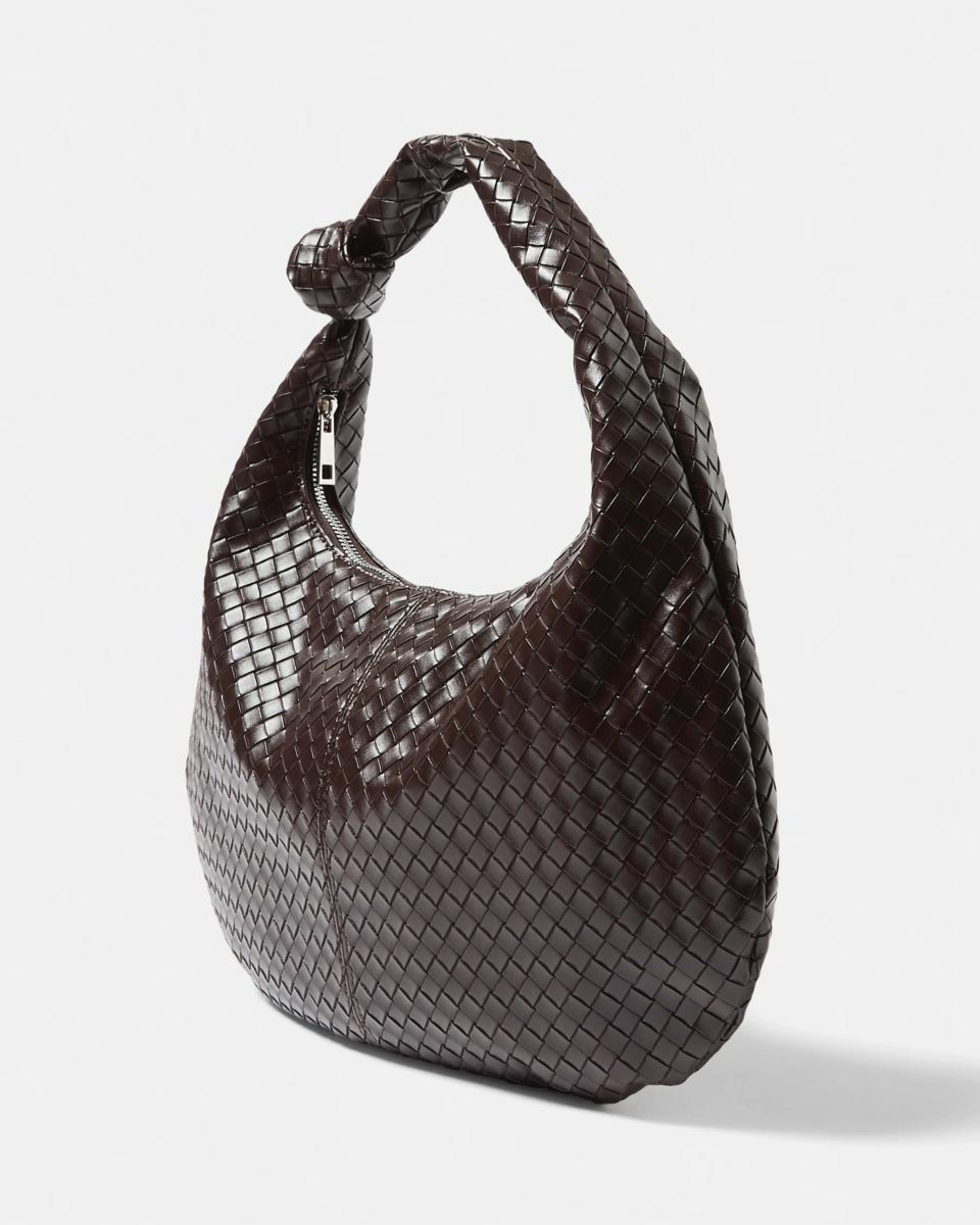 2 Weave Shoulder Bag CHOCOLATE PLUM, 2 of 8
